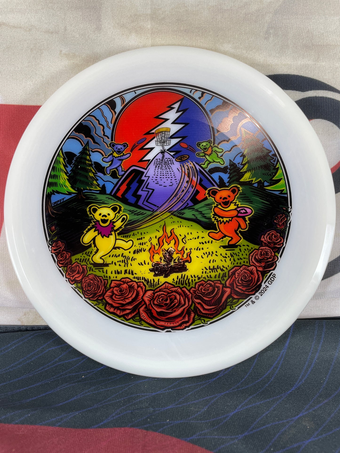 Discmania Mutant Neo White 180g Grateful Dead Mountain Bears Full Color Midrange