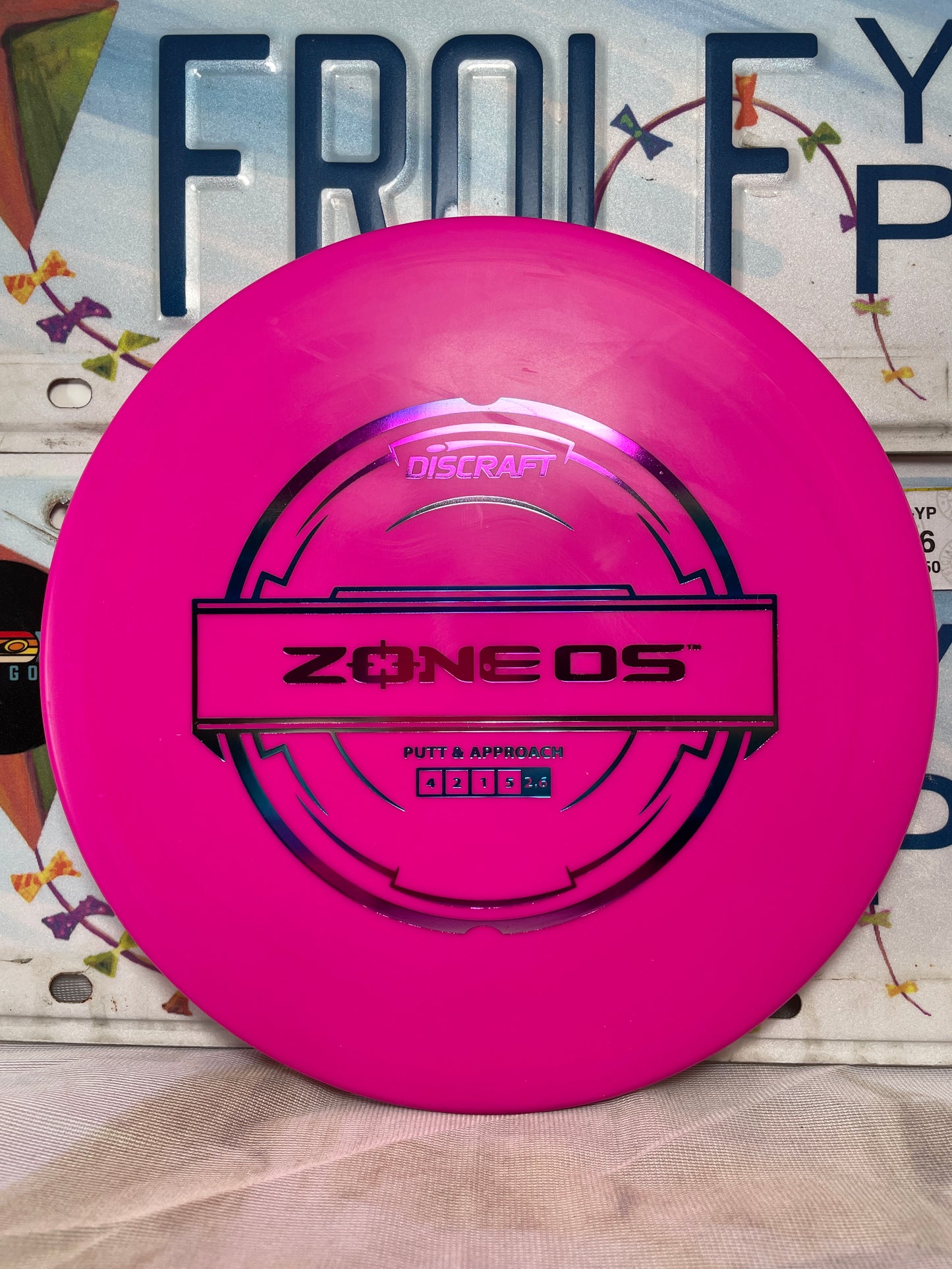 Discraft Zone OS Putter Line Soft Pink 172g Putter