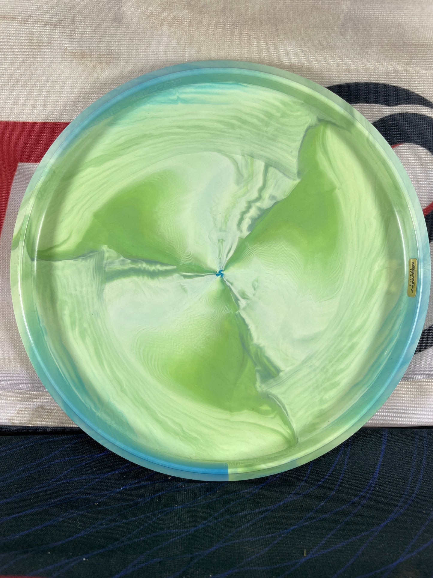 Discraft Ringer GT ESP Swirl Green w/ Silver "Rocker" Foil 173g Putter