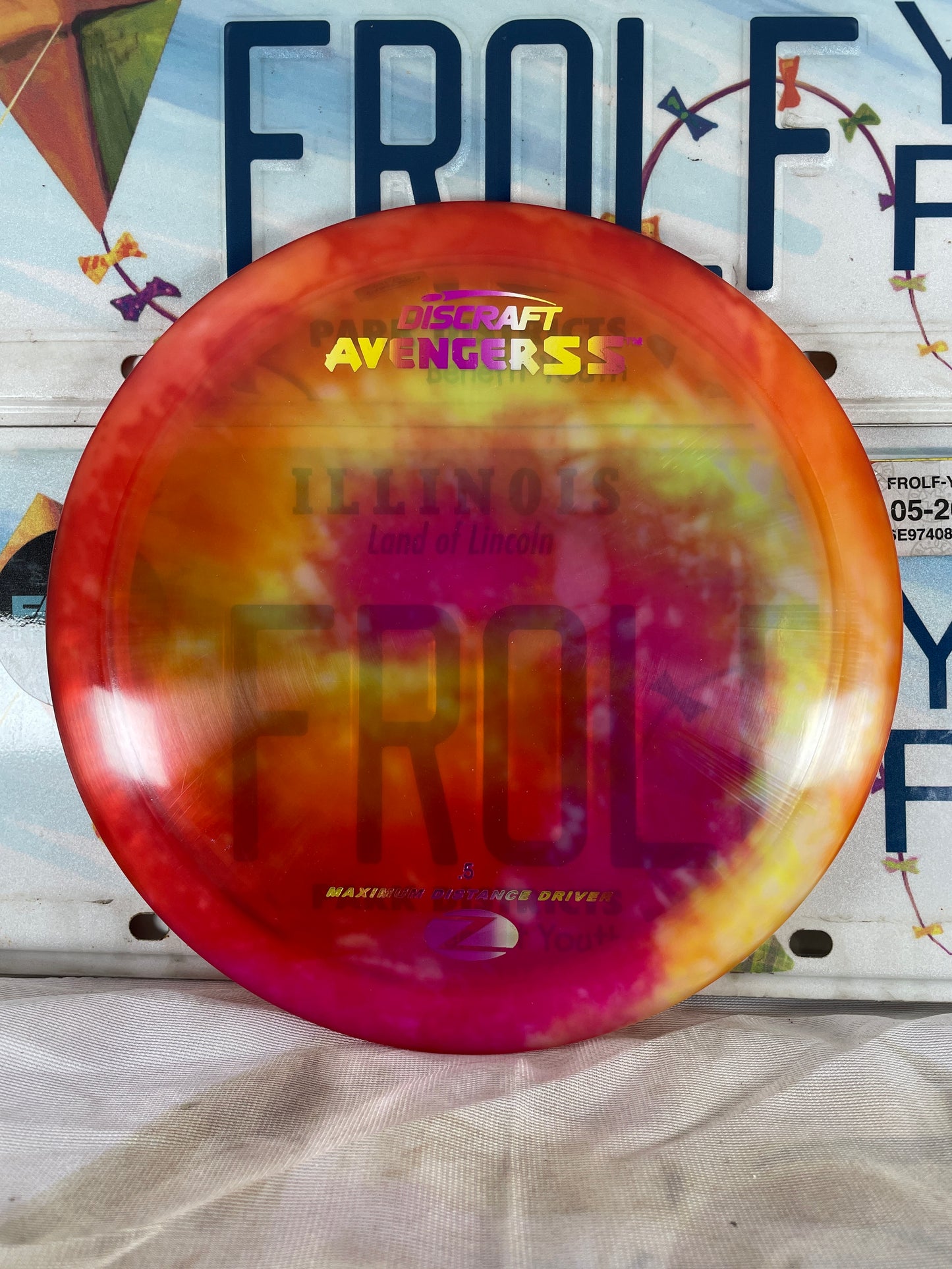 Discraft Avenger SS Z Line Fly Dye Orange 168g Distance Driver