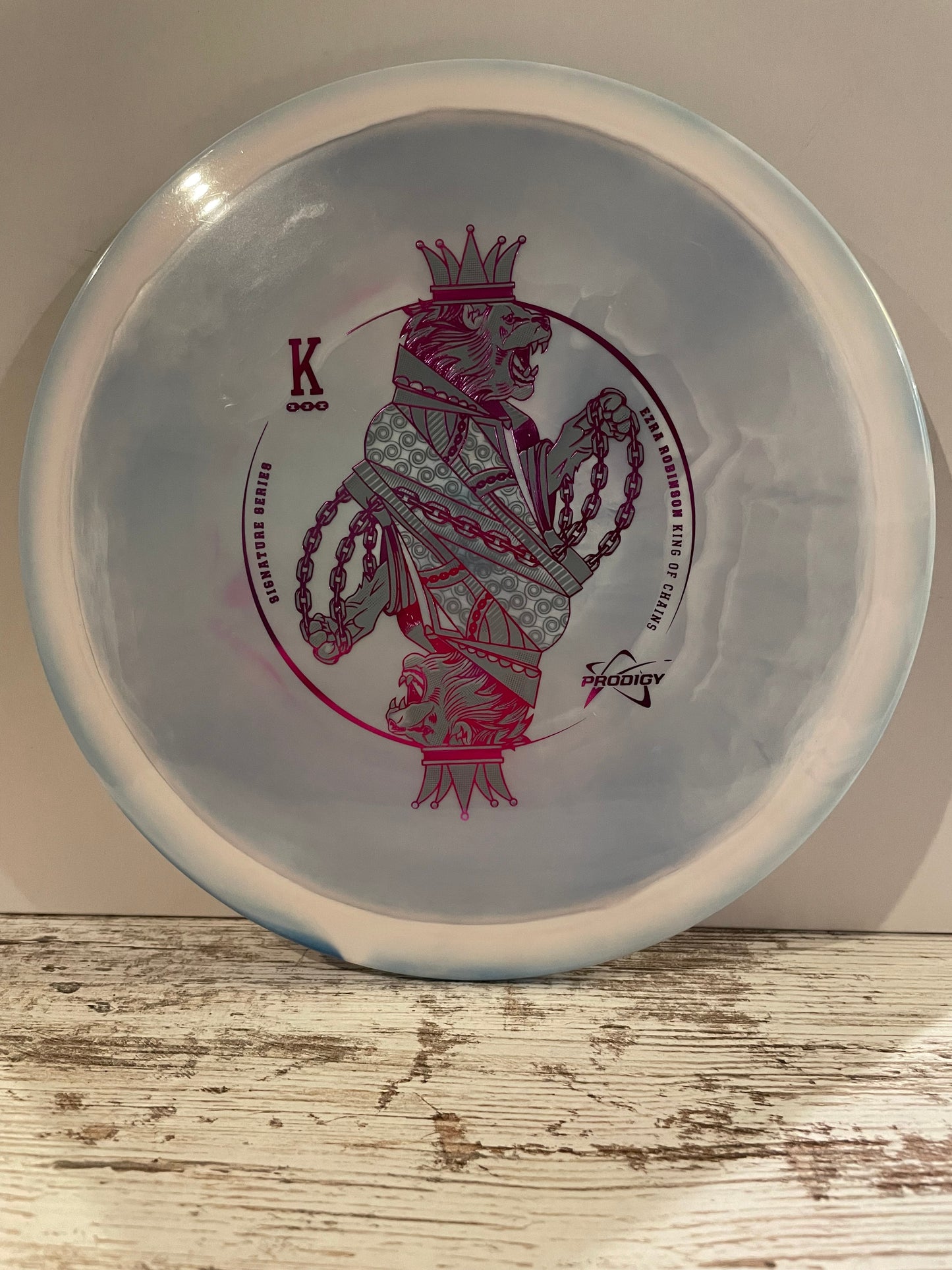 Prodigy F1 500 Spectrum Ezra Robinson King of Chains 2023 Signature Series Fairway Driver Blue-Pink 175g