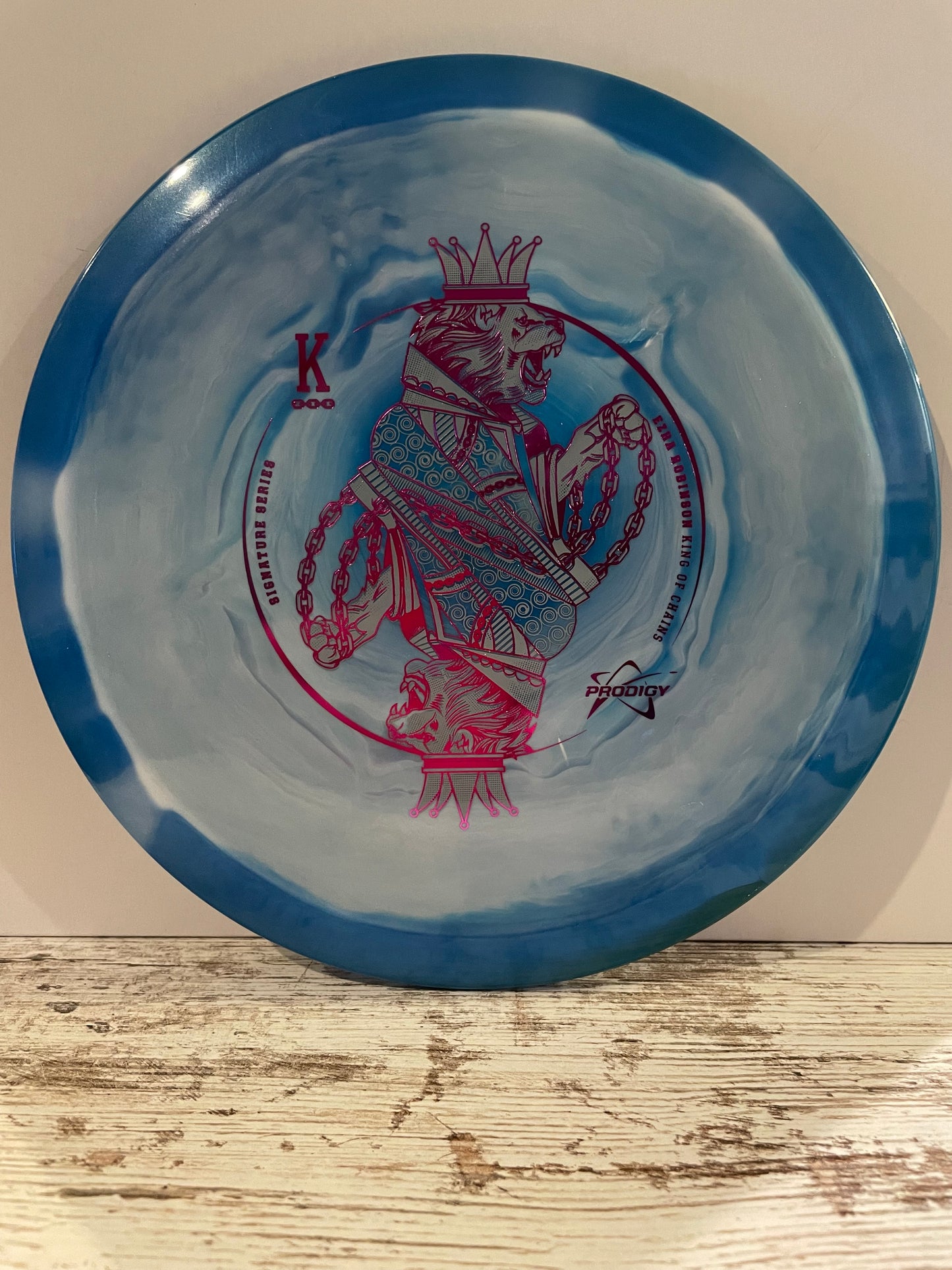 Prodigy F1 500 Spectrum Ezra Robinson King of Chains 2023 Signature Series Fairway Driver Blue 174g