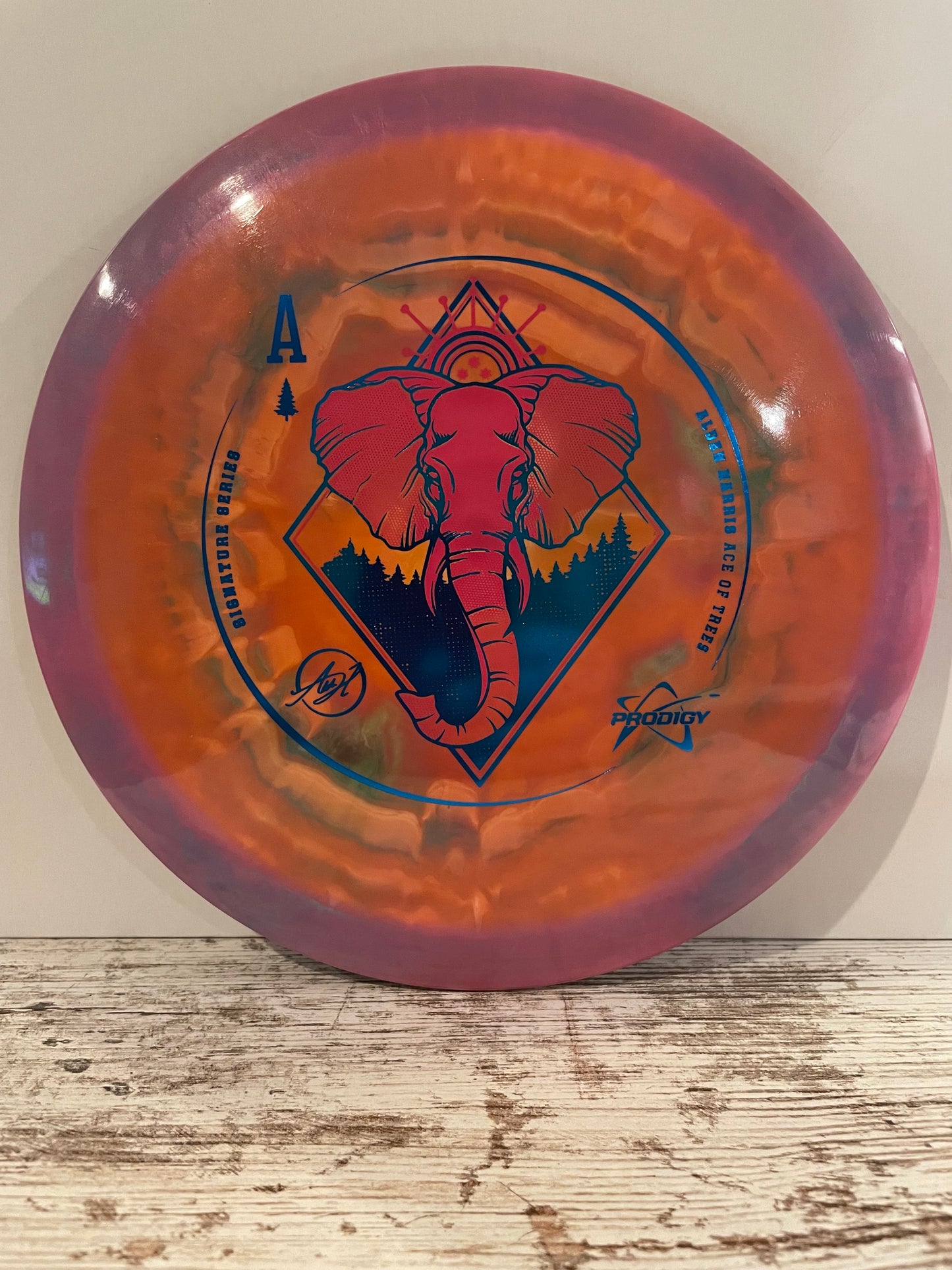 Prodigy FX-2 500 Spectrum Alden Harris Ace of Trees Signature Series Fairway Driver Orange-Pink 172g