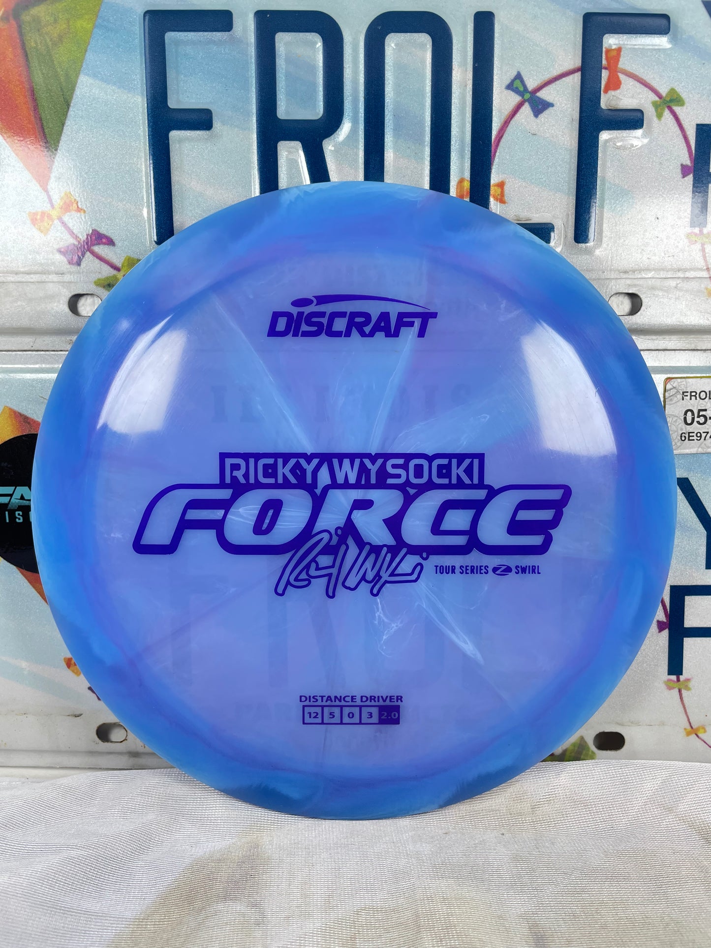 Discraft Force Z Swirl Blue 177g Tour Series 2025 Distance Driver