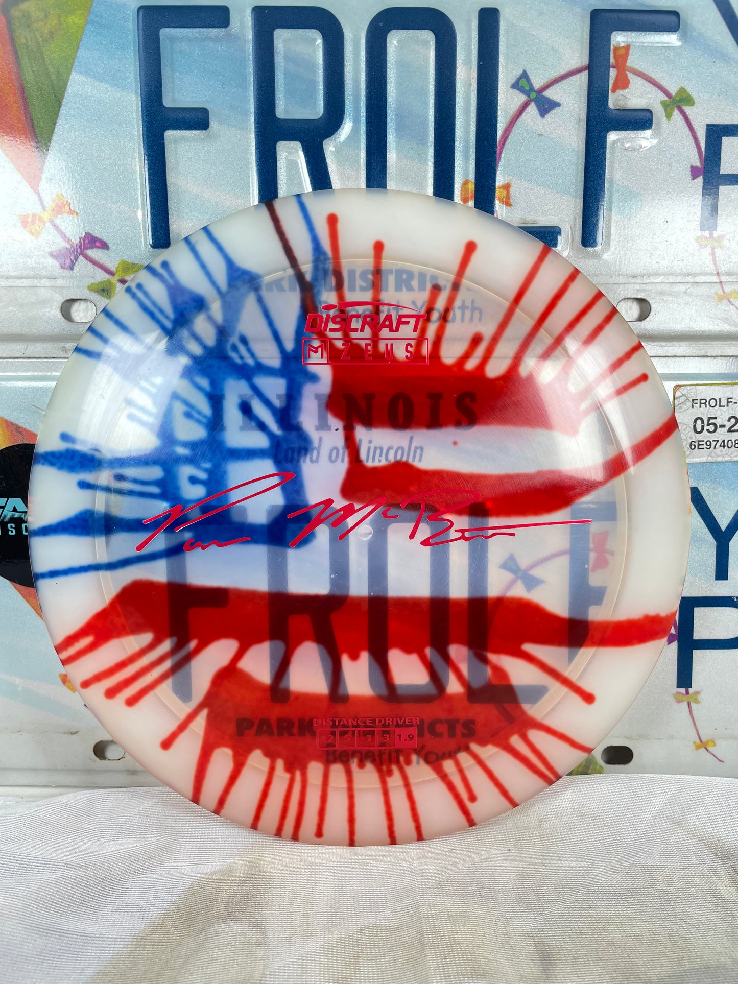 Discraft Zeus Z Fly Dye Clear 175g Distance Driver