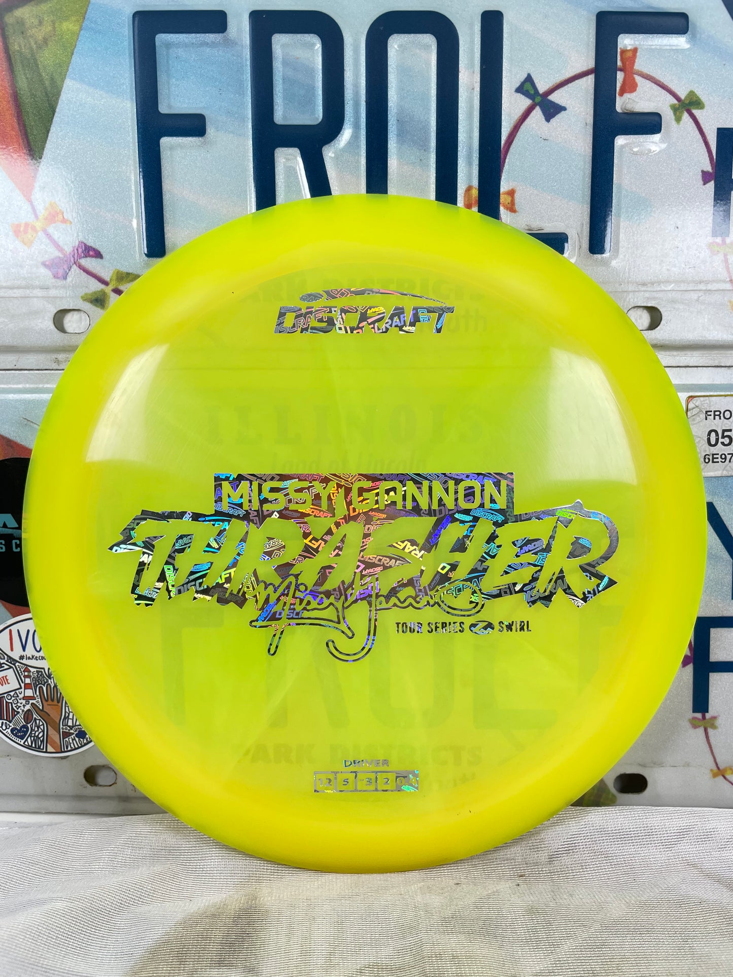 Discraft Thrasher Z Swirl Yellow 176g 2025 Tour Series Distance Driver