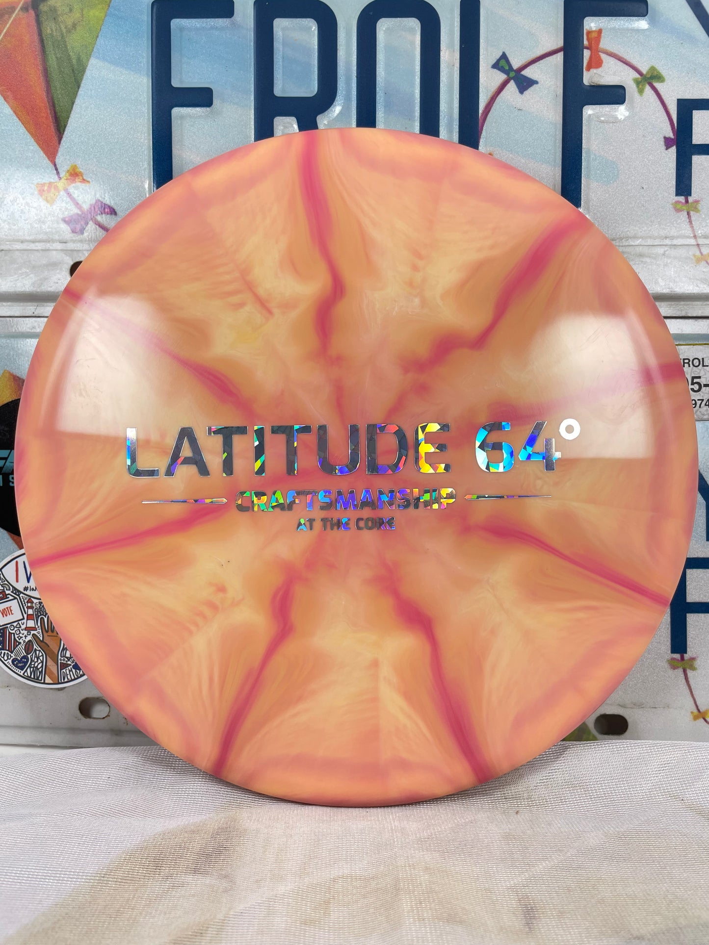 Latitude 64 Claymore Gold Ice Burst Orange 180g Midrange