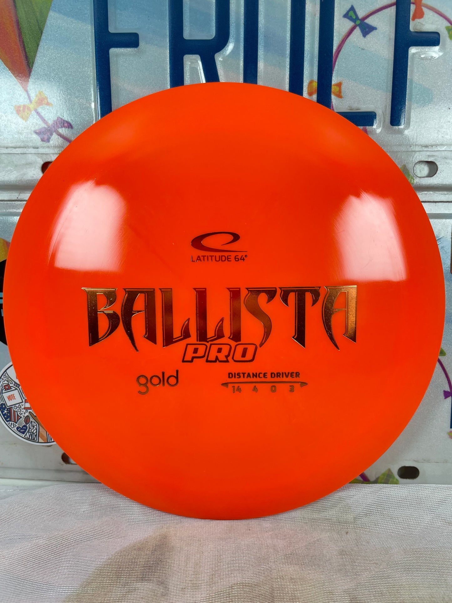 Latitude 64 Ballista Pro Gold Orange 173g Distance Driver