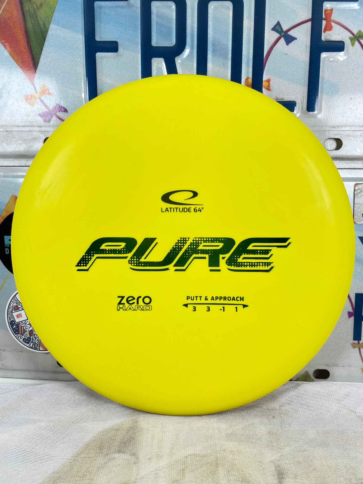 Latitude 64 Pure Zero Hard Yellow 173g Putter