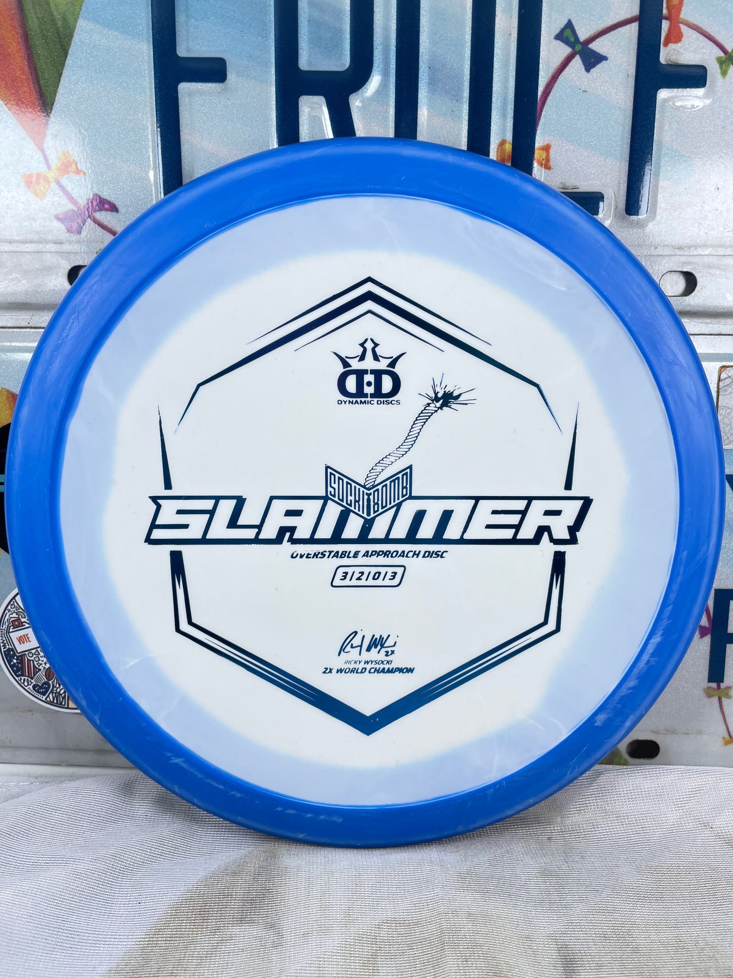 Dynamic Discs Slammer Classic Supreme Orbit Blue 174g Putter