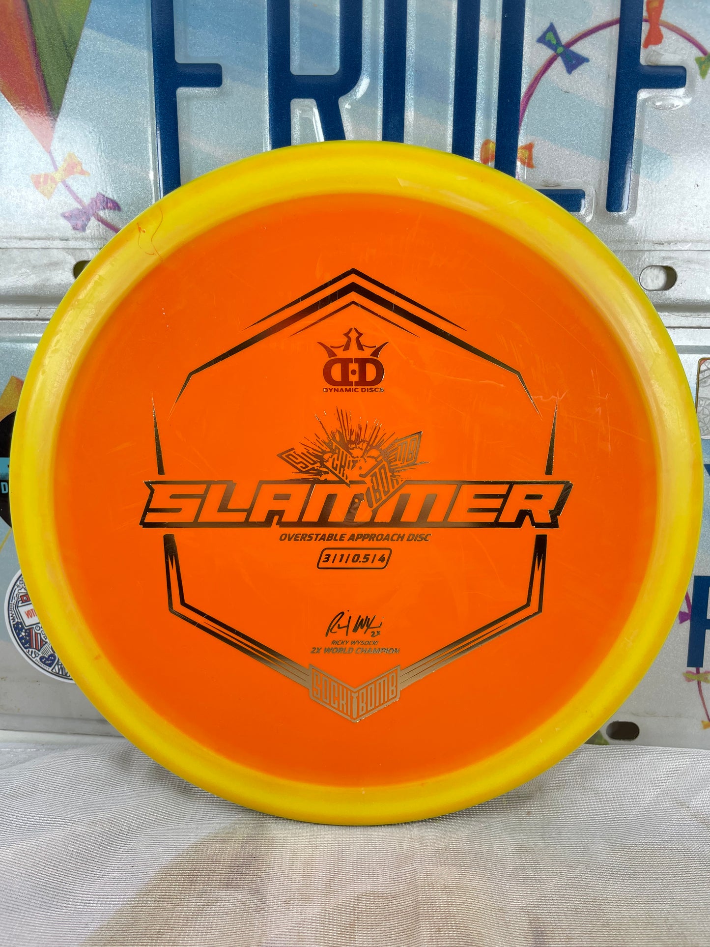 Dynamic Discs Slammer Classic Supreme Orbit Orange 175g #2 Putter