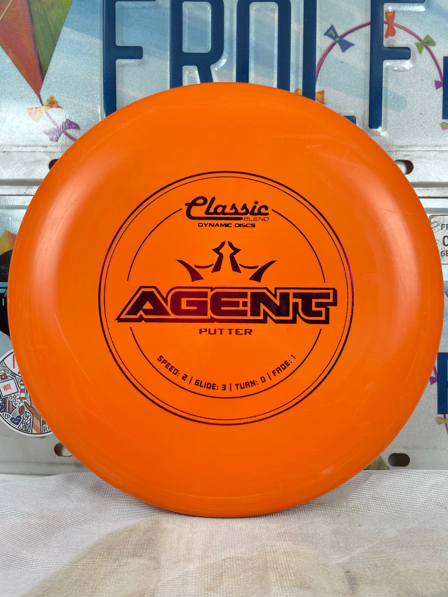 Dynamic Discs Agent Classic Blend Orange 173g Putter