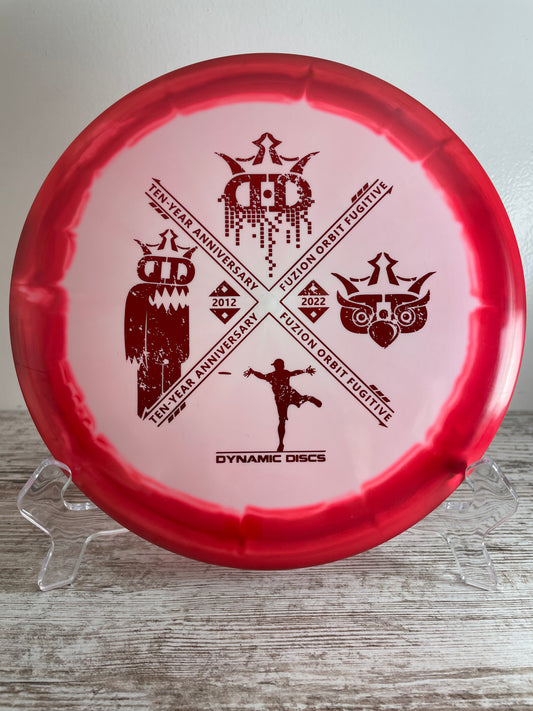 Dynamic Discs Fugitive Fuzion Orbit 177g Pink Swirl Midrange