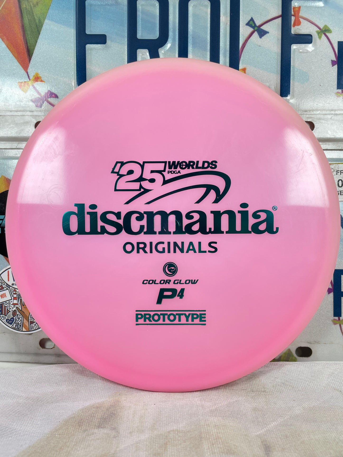 Discmania P4 C-Line Glow Pink 174g Prototype Worlds 2025 Putter