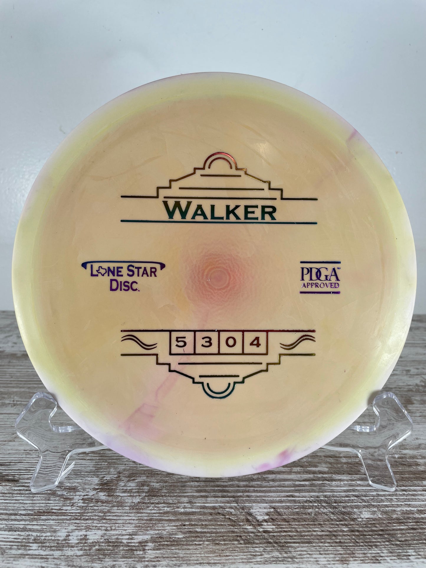 Lone Star Walker Delta 1 172g Orange Pink Swirl Midrange