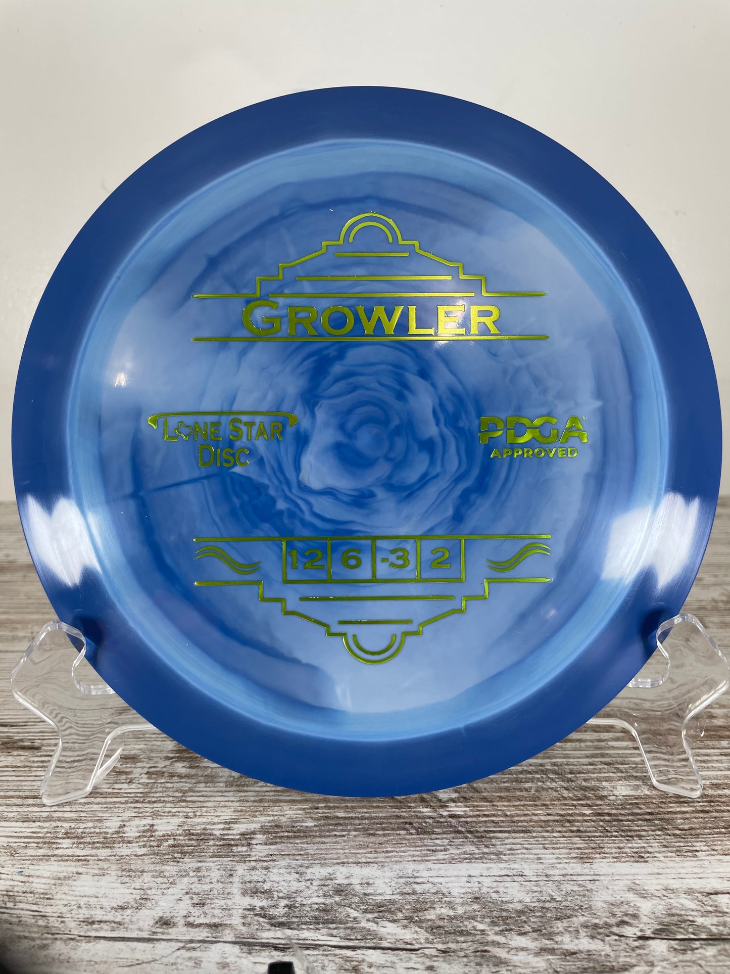 Lone Star Growler Alpha 170g Blue Swirl Distance Driver