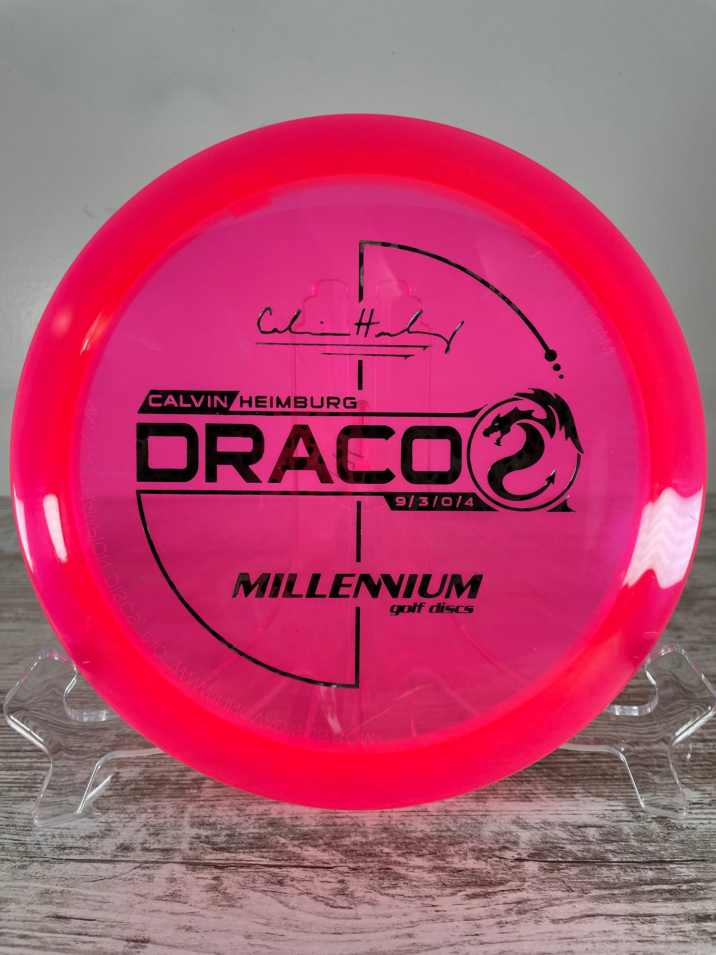 Millennium Draco Quantum 171g Pink w/ Black Foil Heimburg Signature Series Distance Driver