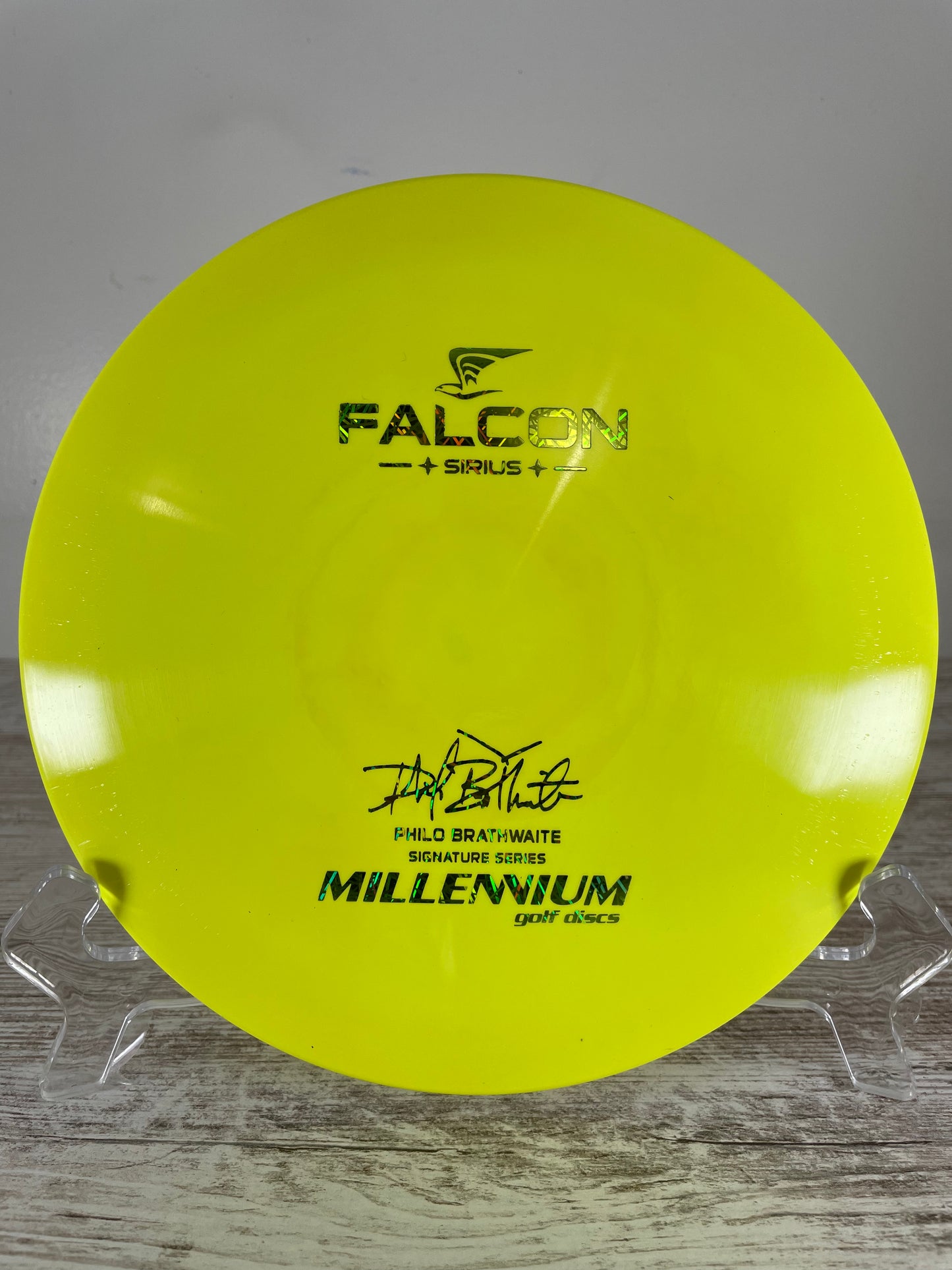 Millennium Falcon Sirius 172g Yellow Philo Brathwaite Signature Series Distance Driver
