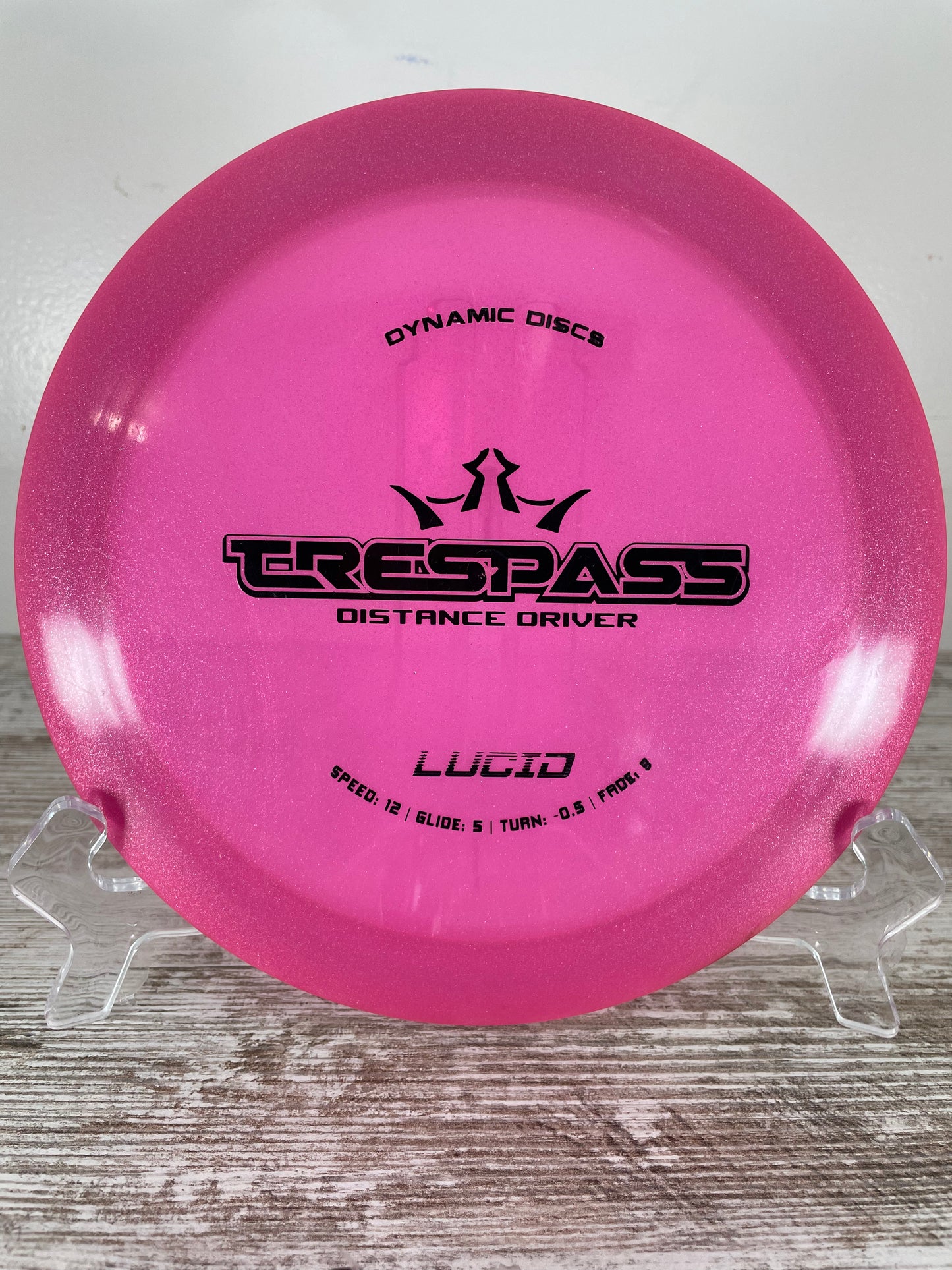 Dynamic Discs Trespass Lucid Pink Sparkle 172g Distance Driver