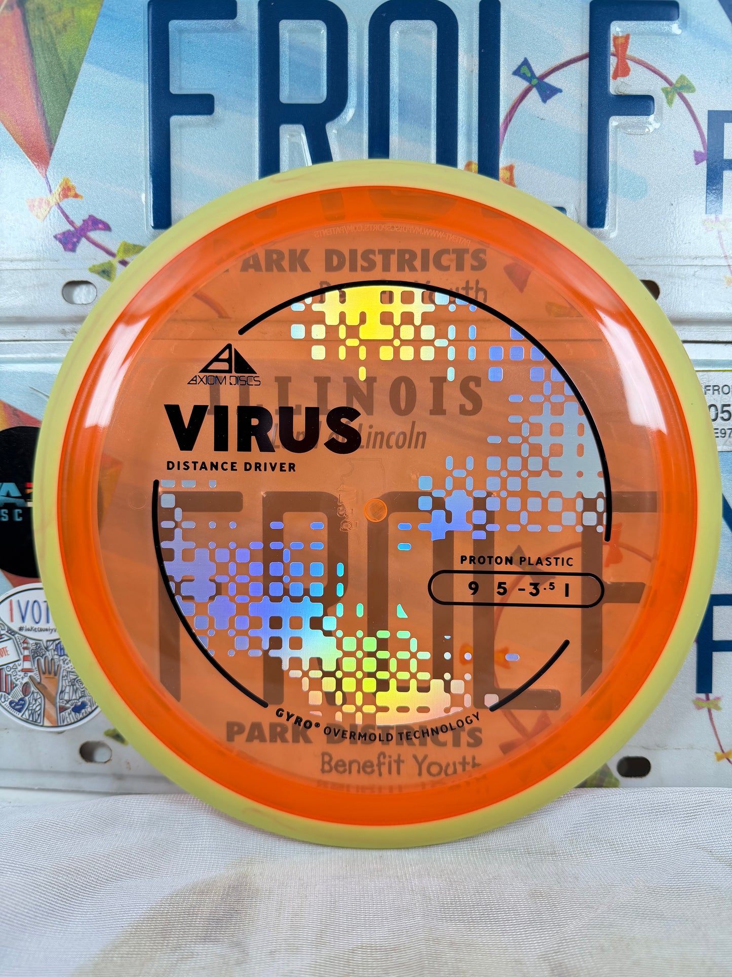 Axiom Virus Proton Orange 173g Distance Driver