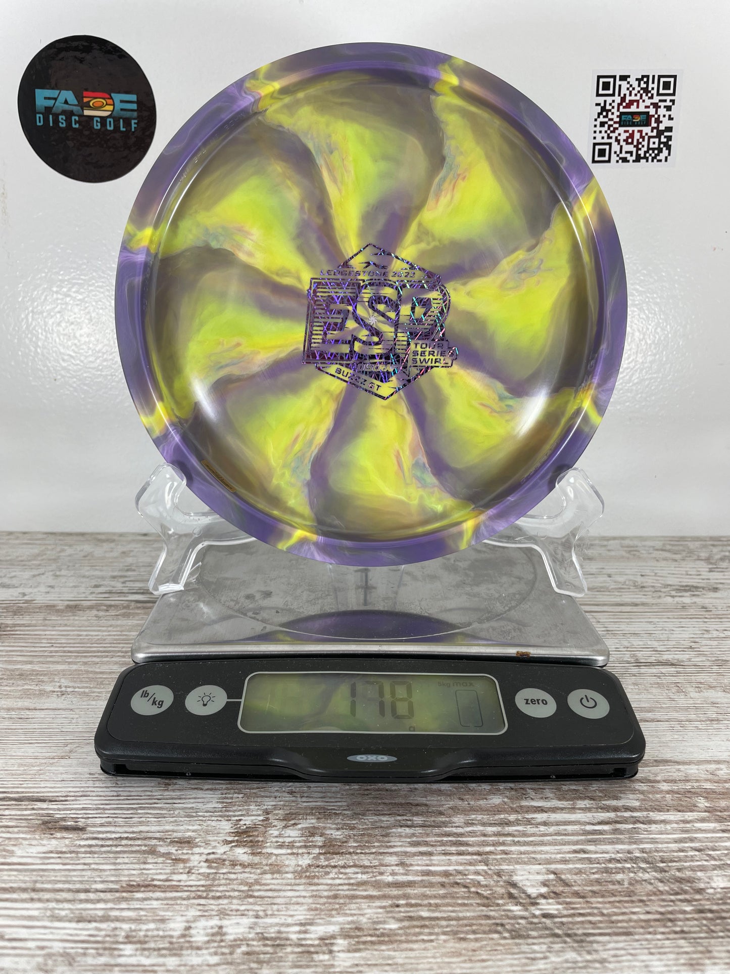 Discraft Buzzz GT ESP Tour Series Swirl Purple-Green Swirl w/ Silver Lines Foil 178g Midrange