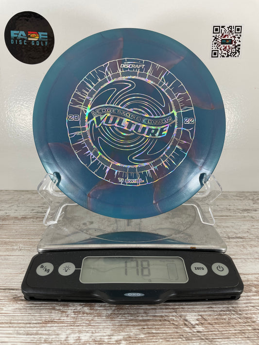 Discraft Vulture TI Swirl Blue 178g 2022 Ledgestone Distance Driver
