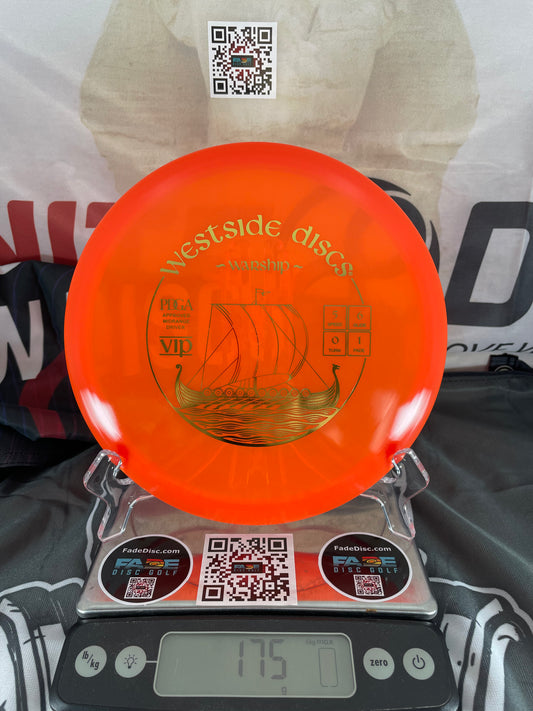 Westside Warship VIP 174g Orange w/ Gold Foil Midrange