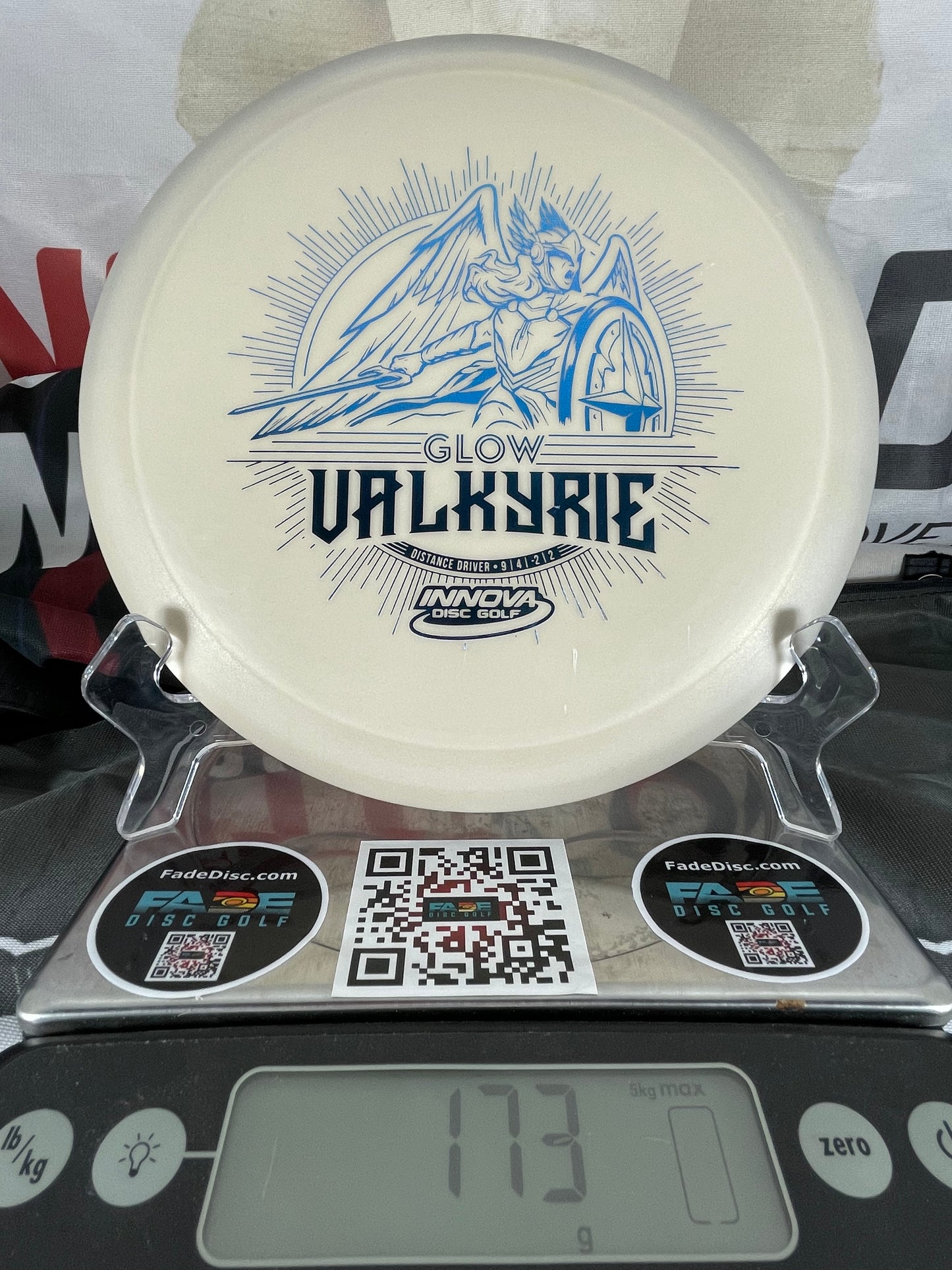 Innova Valkyrie DX Color Glow 173g White w/ Blue Foil Distance Driver