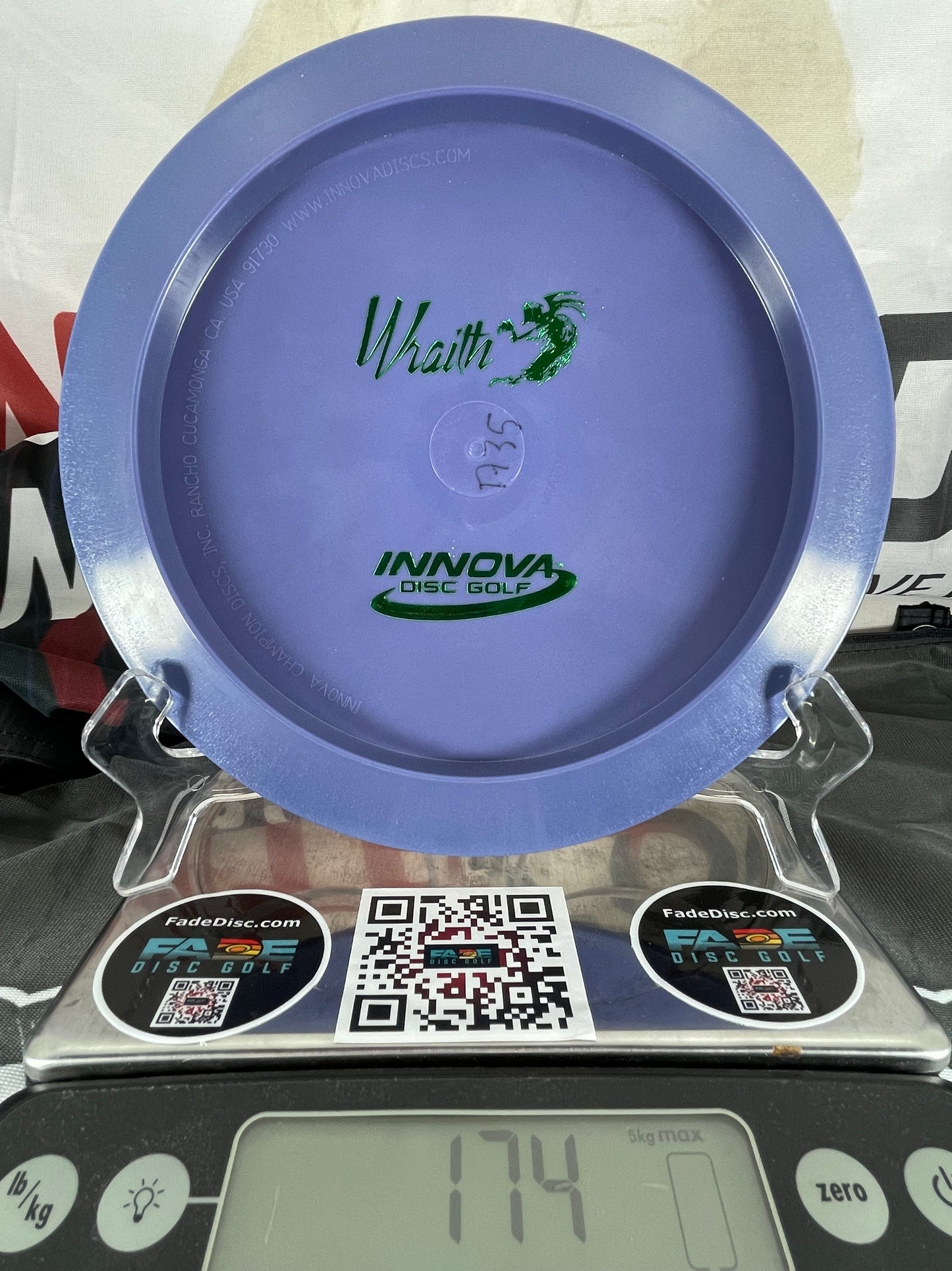 Innova Wraith Star Purple w/ Green Foil 174g Bottom Stamp Distance Driver