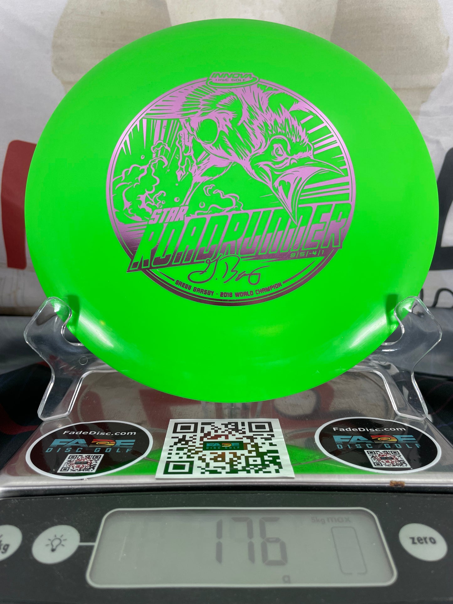 Innova Roadrunner Star Green 176g Barsby Distance Driver