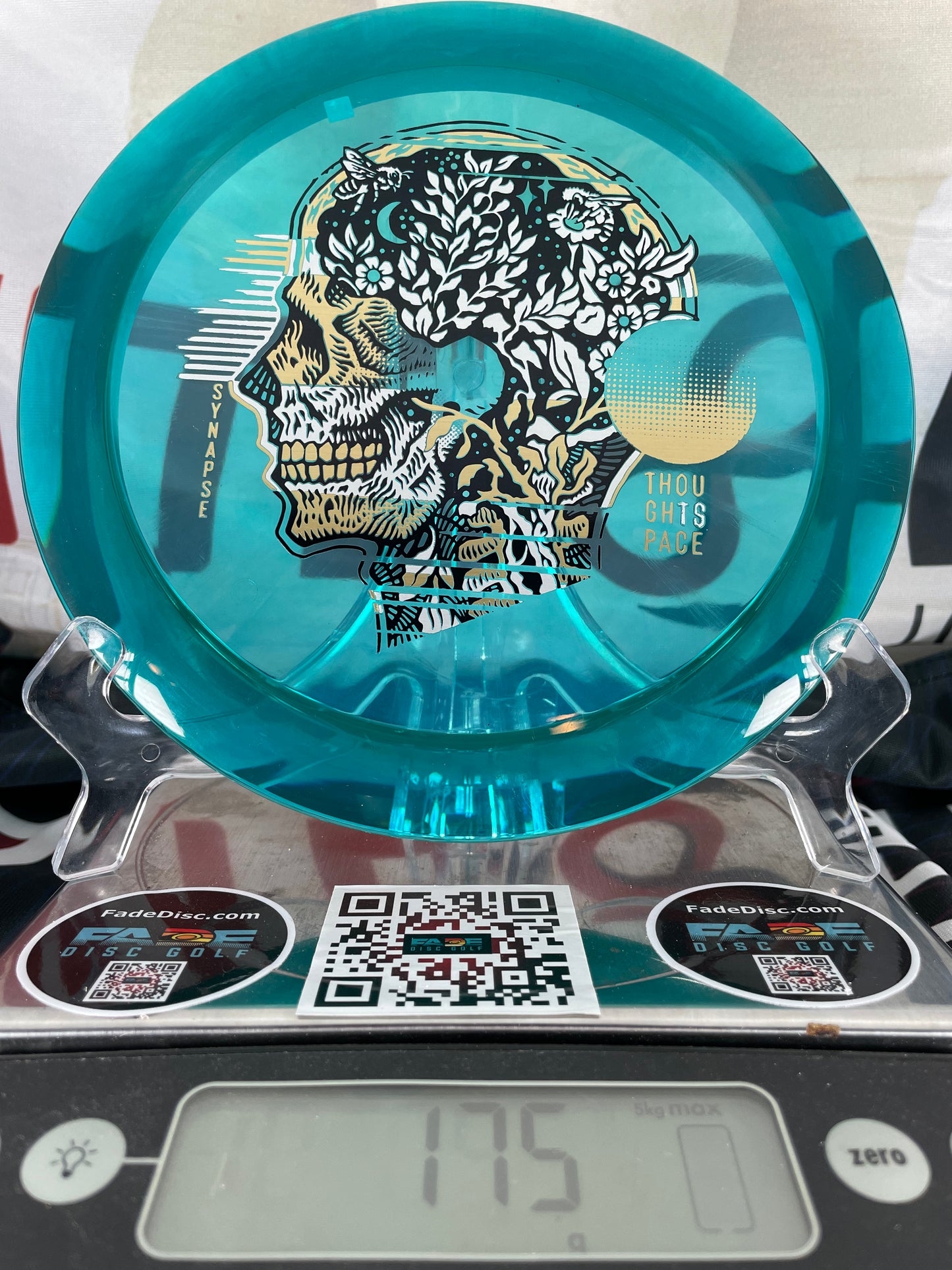 Thought Space Synapse Ethos 175g Teal w/ Gold-Black Foil Distance Driver