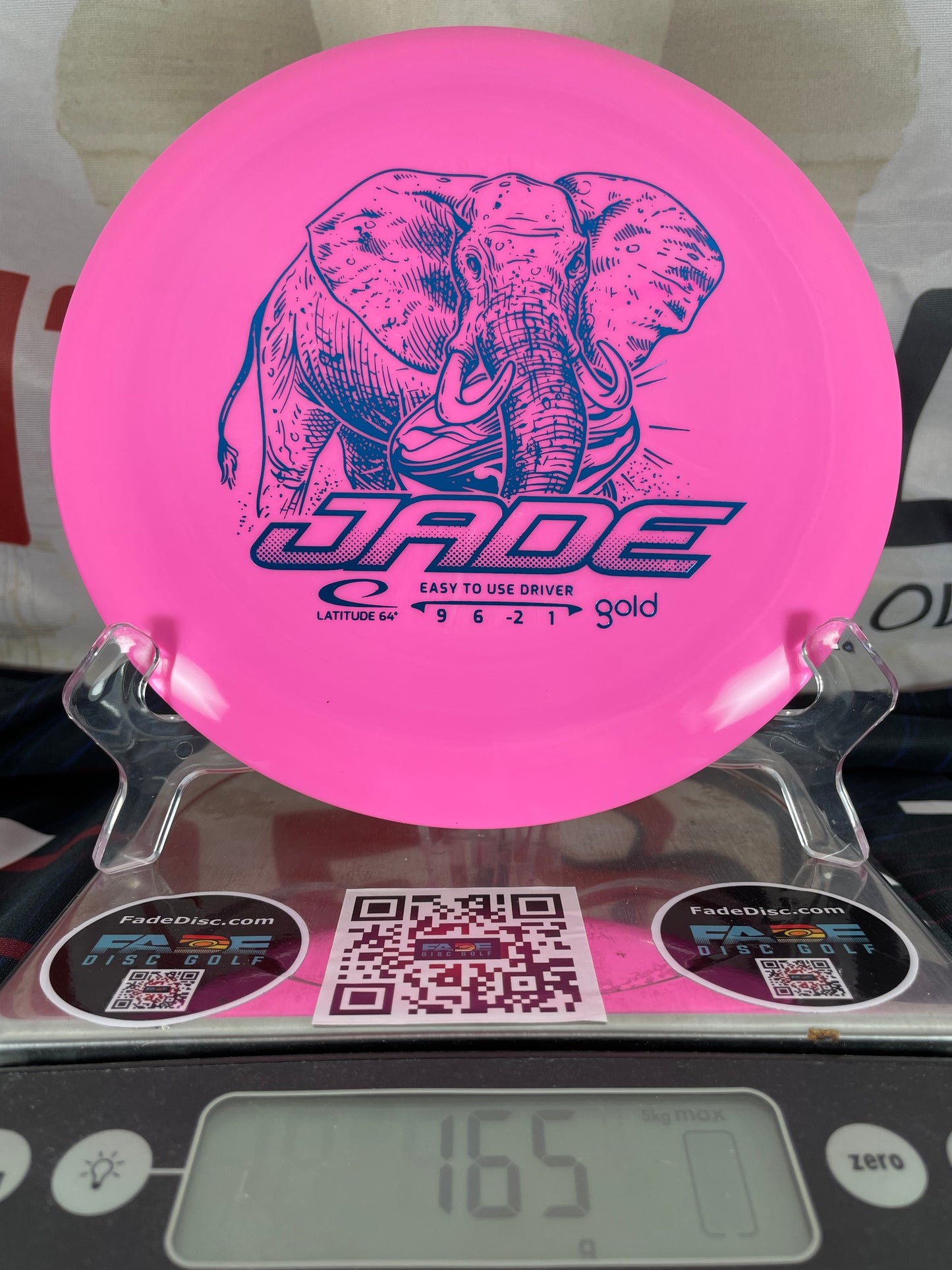 Latitude 64 Jade Gold 165g Pink w/ Blue Foil Distance Driver