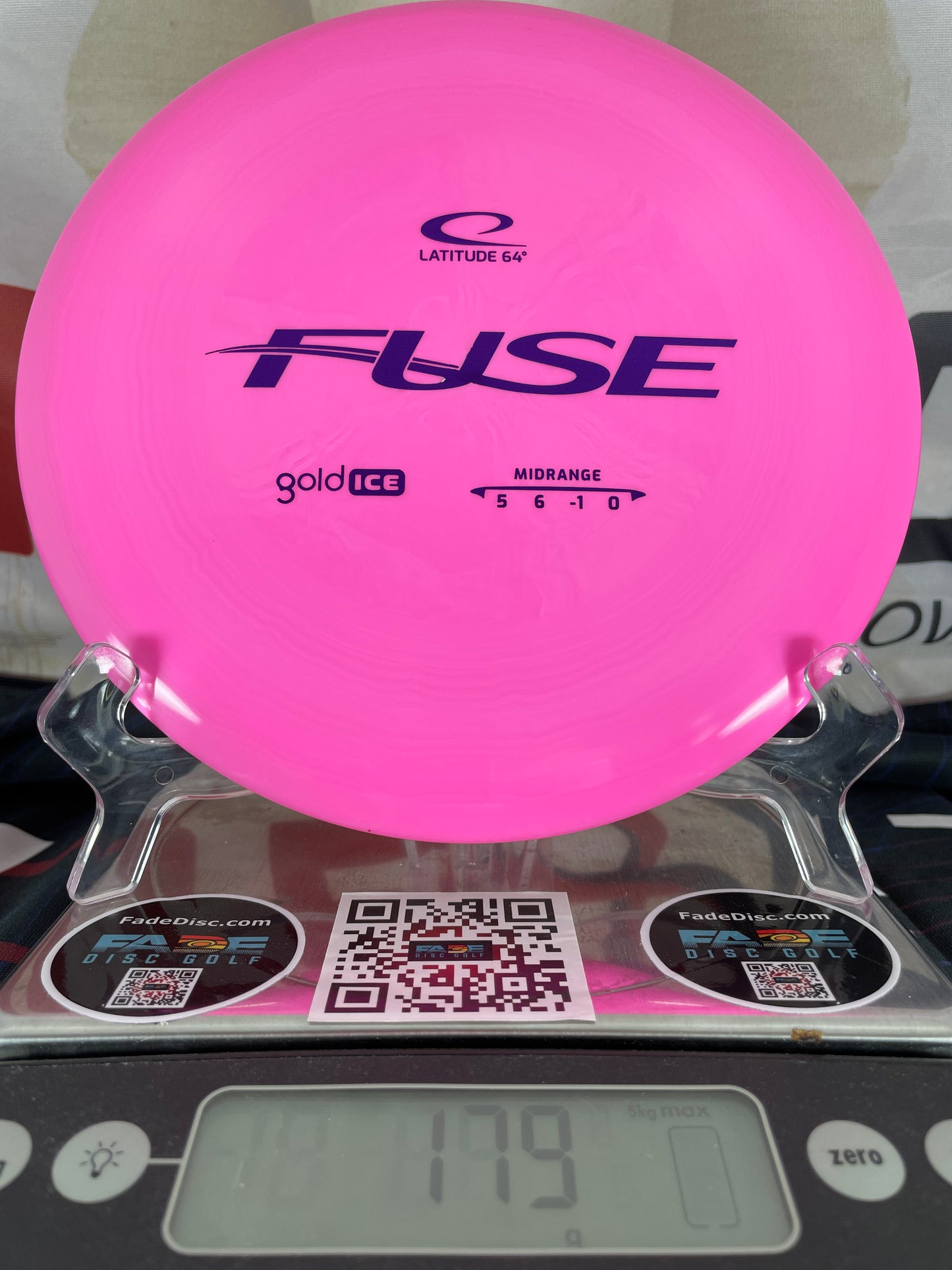Latitude 64 Fuse Gold-Ice 179g Pink w/ Purple Foil Midrange
