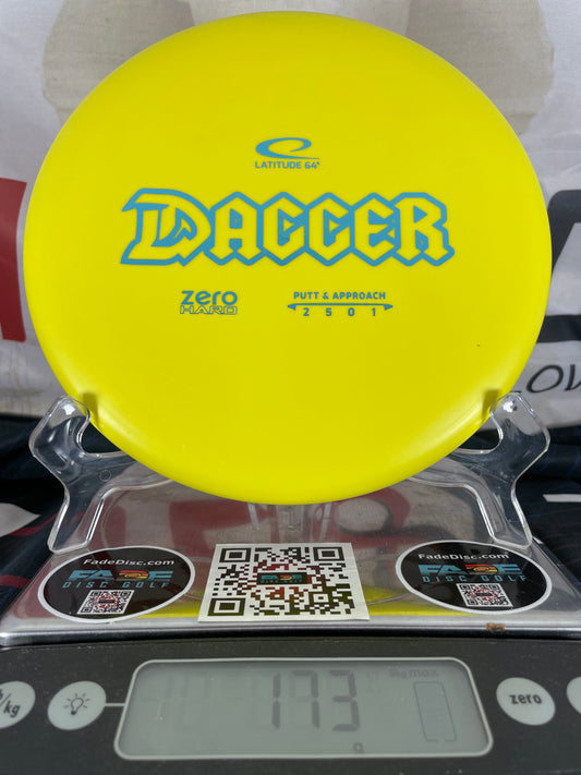 Latitude 64 Dagger Zero Hard Yellow 173g Putter