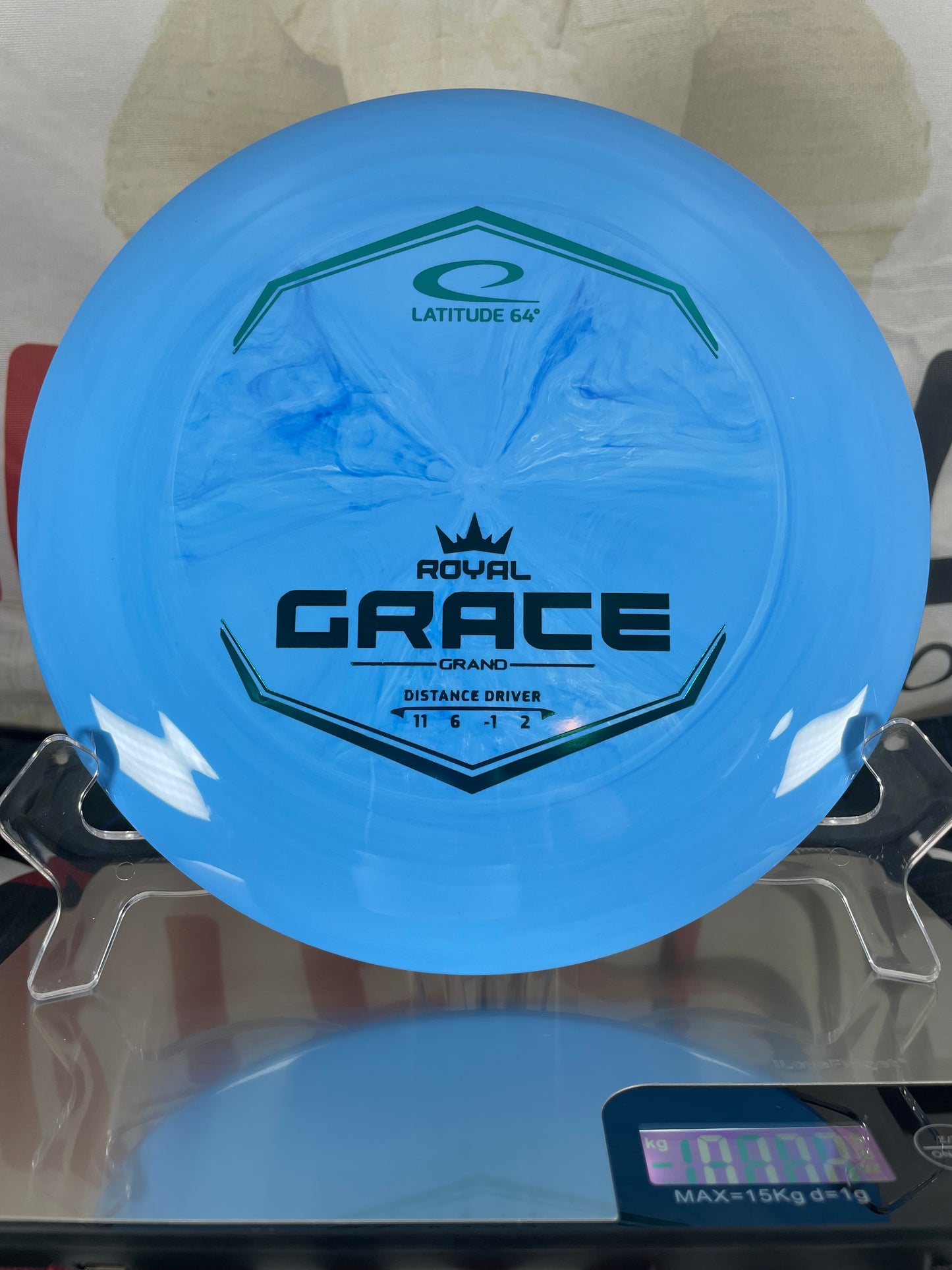 Latitude 64 Grace Royal Grand 173g Blue Swirl w/ Teal Foil Distance Driver