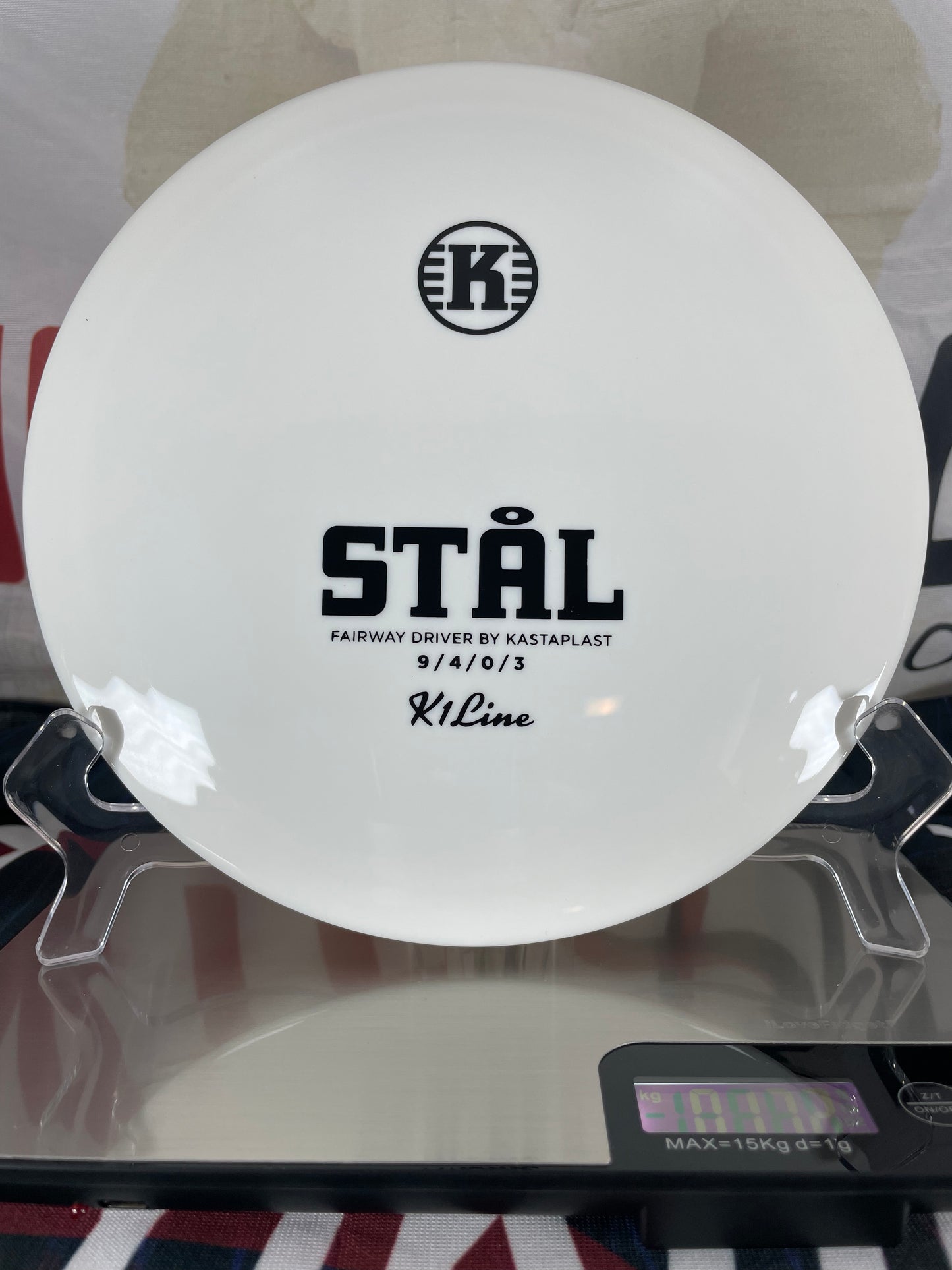 Kastaplast Stal K1 171g White w/ Black Foil Fairway Driver