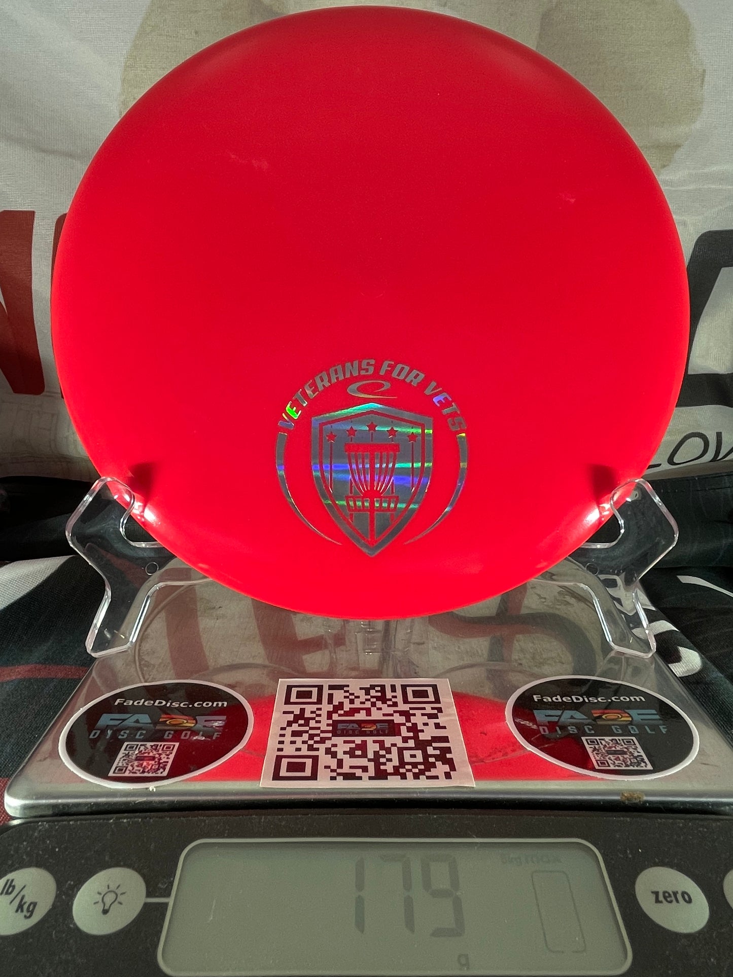 Latitude 64 Claymore Gold Ice 178g Red Sparkle w/ Silver Foil “Veterans for Vets” Stamp Midrange
