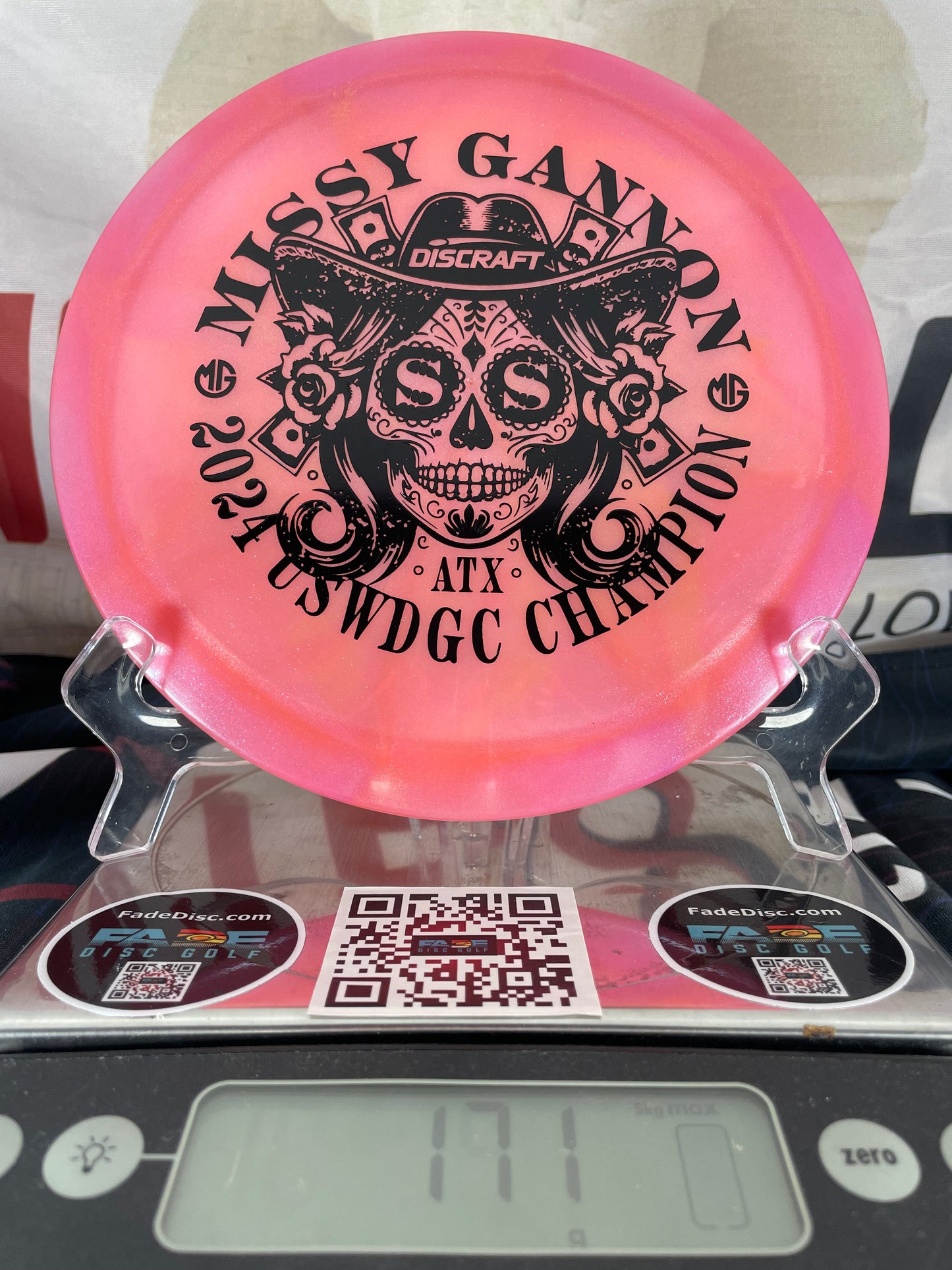 Discraft Undertaker Z Swirl Pink 171g Gannon 2024 USWDGC Champ Distance Driver