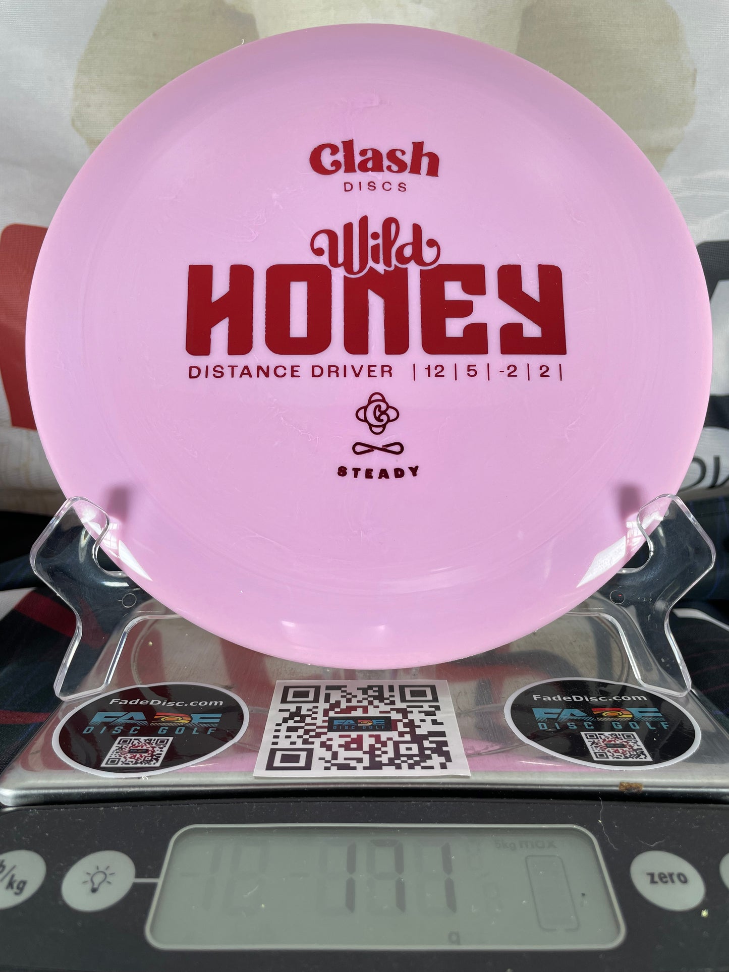 Clash Wild Honey Steady 171g Pink Swirl w/ Red Foil Distance Driver