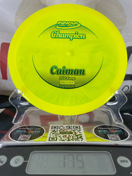 Innova Caiman Champion 175g Yellow w/ Green Foil Midrange