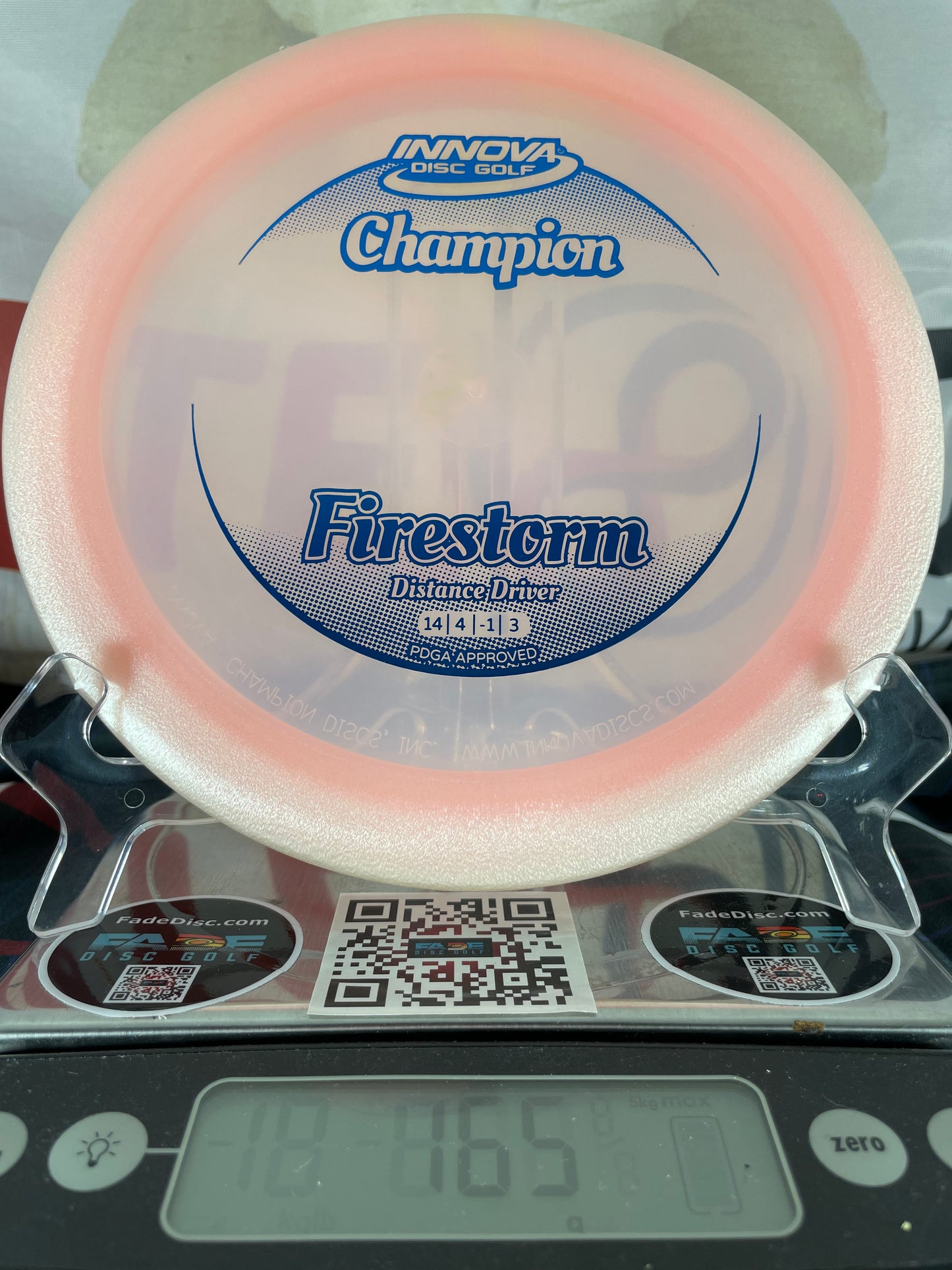 Innova Firestorm Champion 165g Pink w/ Blue Foil Distance Driver