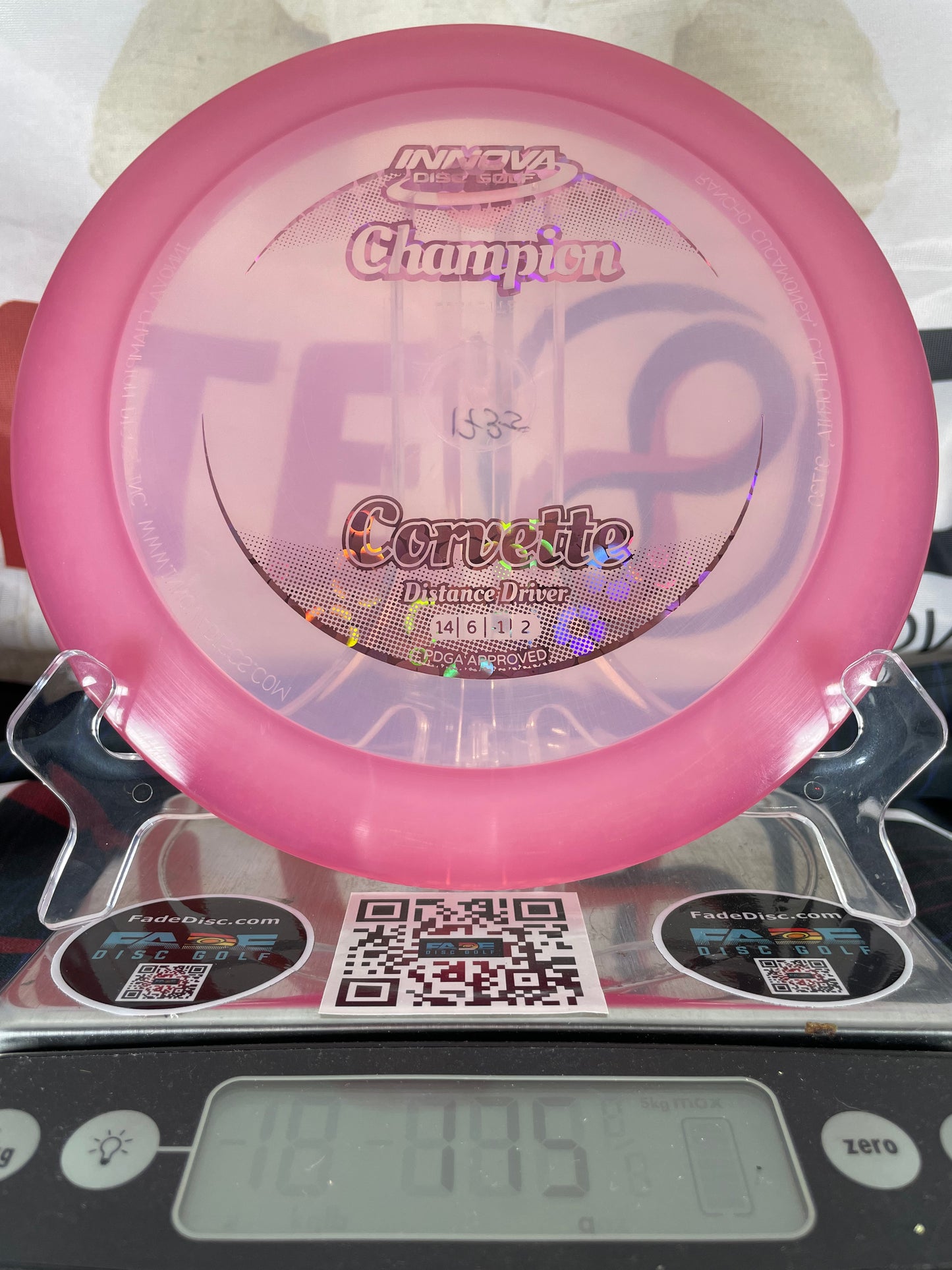 Innova Corvette Champion 175g Pink w/ Pink Hearts Foil Distance Driver