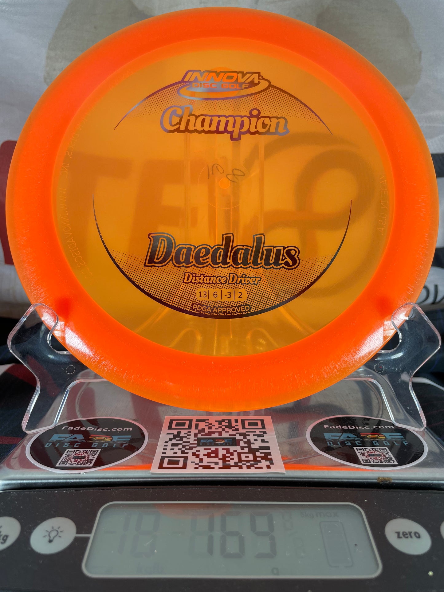 Innova Daedalus Champion 169g Orange w/ Silver-Pink Foil Distance Driver
