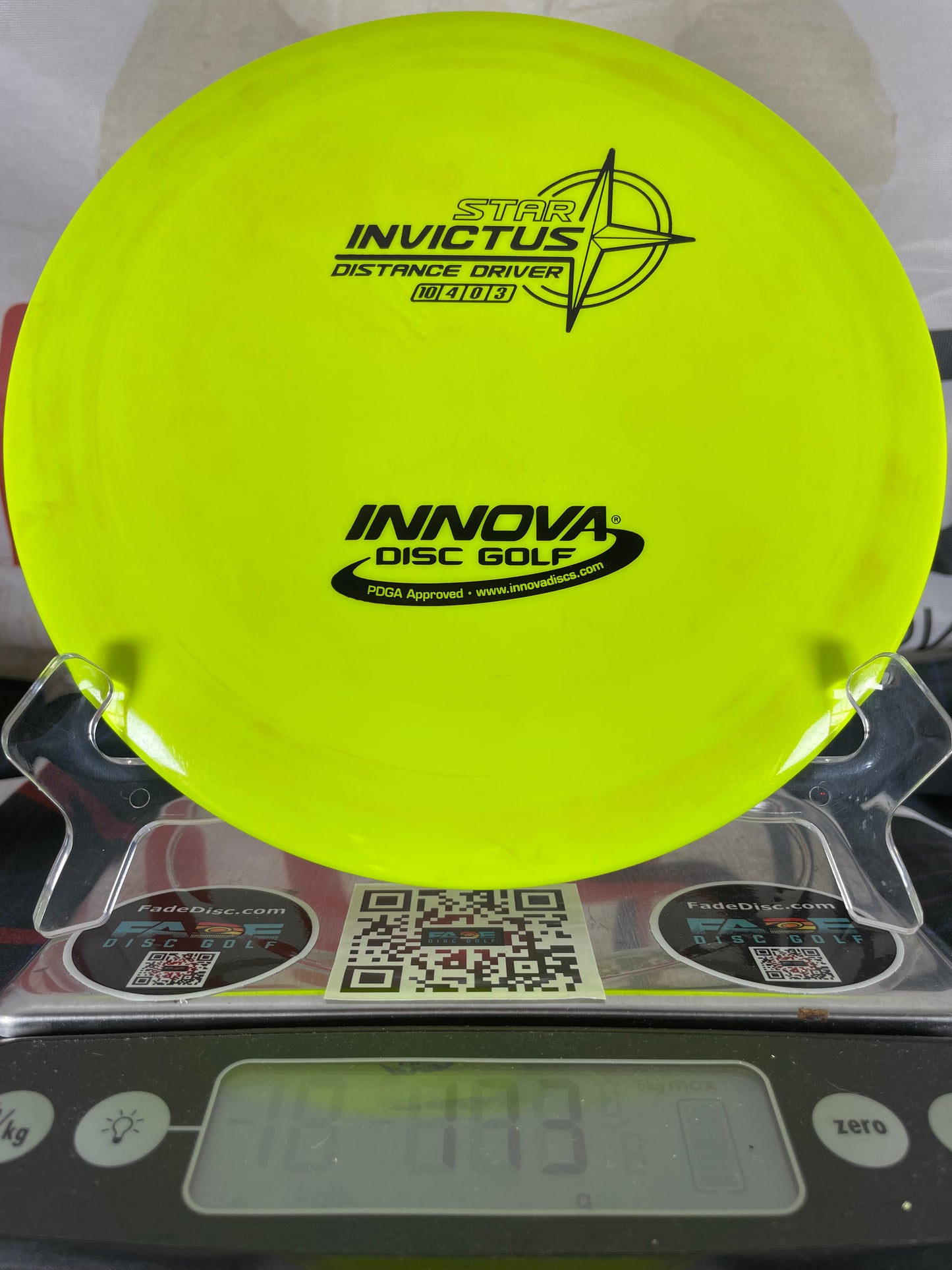 Innova Invictus Star Yellow 173g Distance Driver