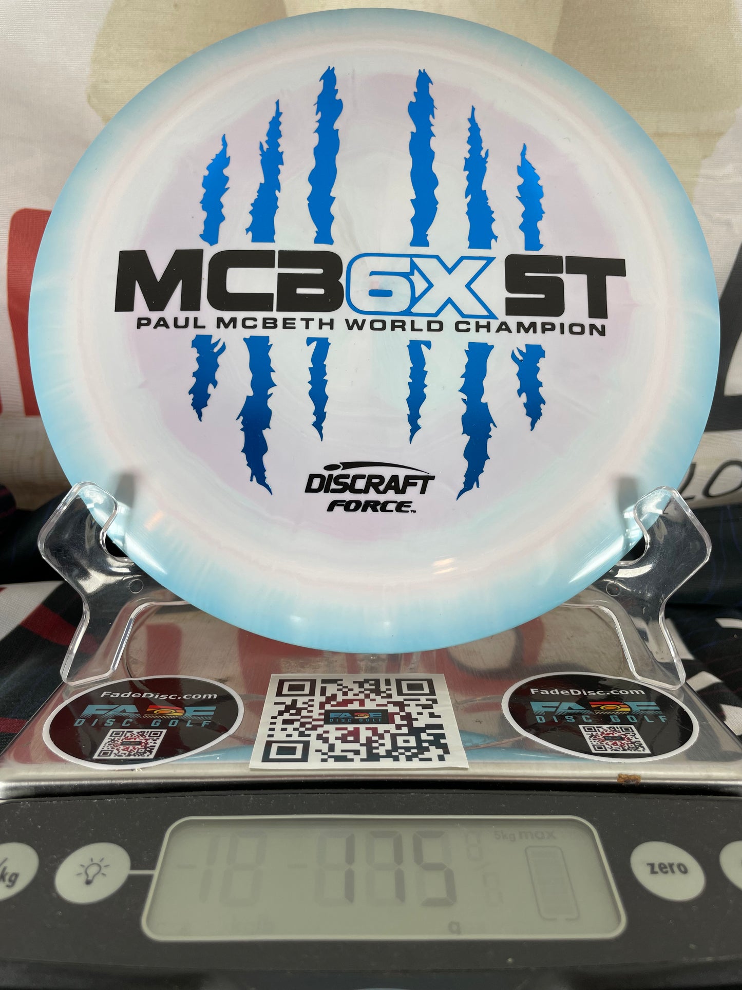 Discraft Force ESP Blue 175g McBeast 6 Claw Distance Driver