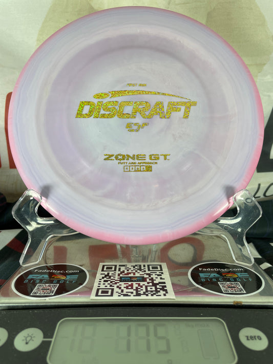 Discraft Zone GT First Run ESP Purple w/ Gold Glitter Foil 175g Putter