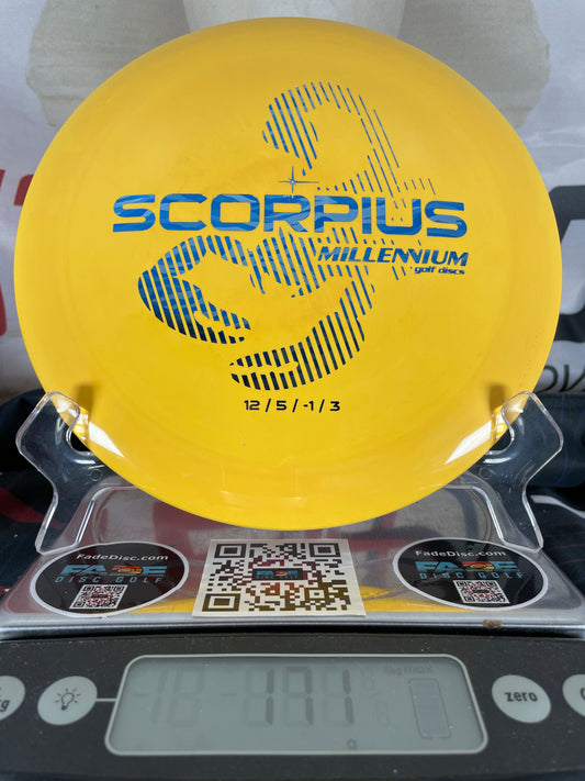 Millennium Scorpius Millennium 171g Yellow w/ Blue Foil Distance Driver