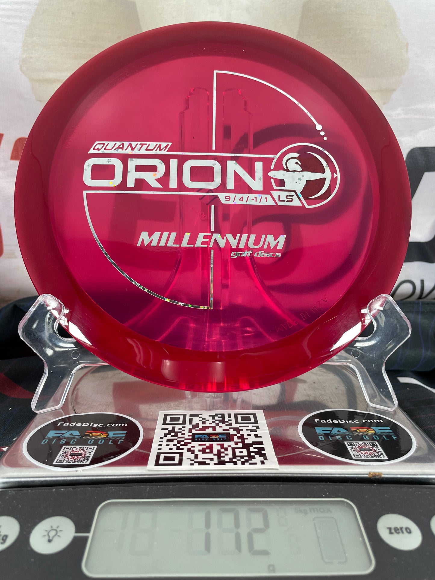 Millennium Orion LS Quantum 172g Red w/ Silver Hidden Stars Foil Distance Driver