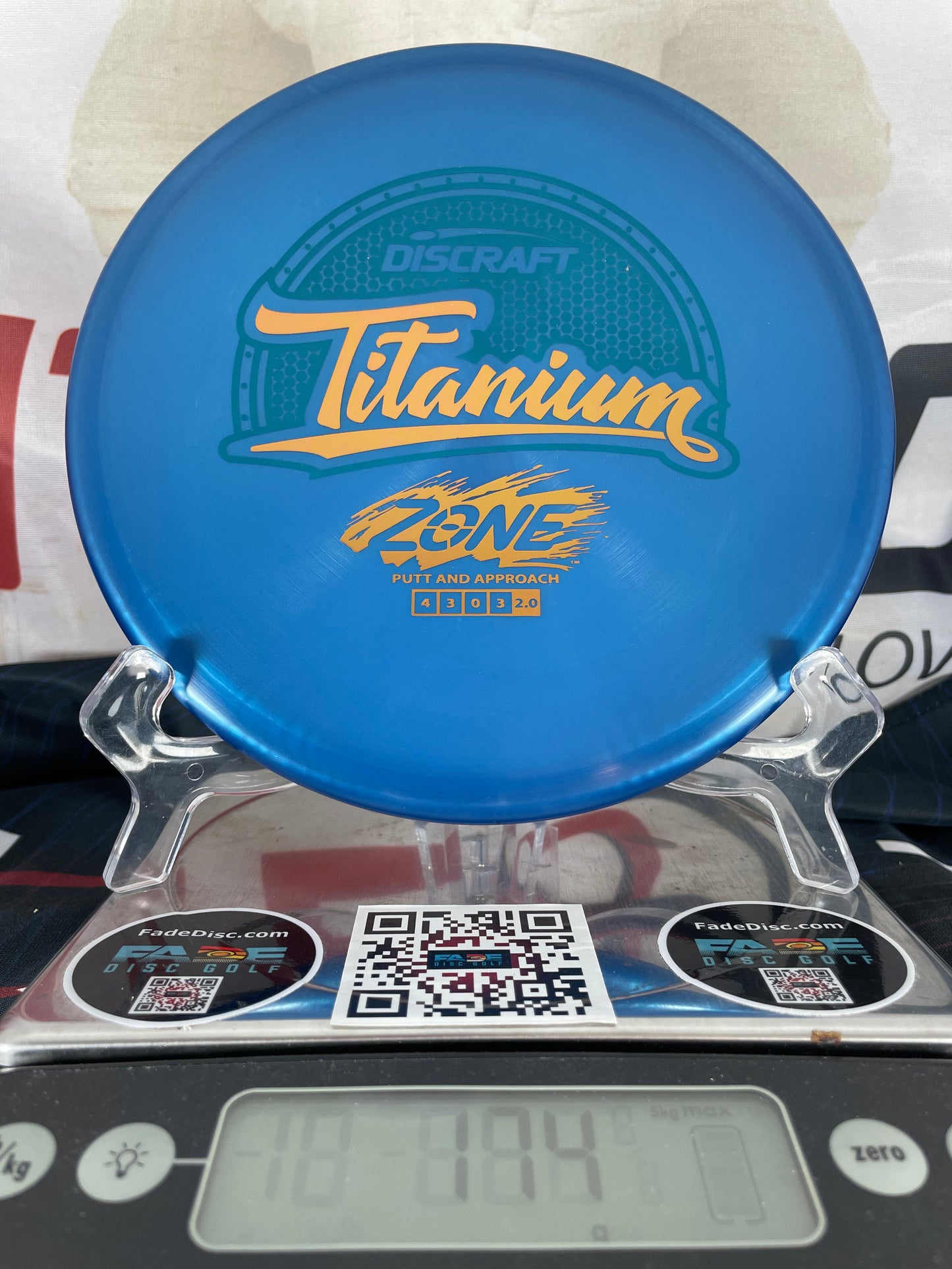 Discraft Zone Titanium Blue w/ Gold Foil 174g Putter