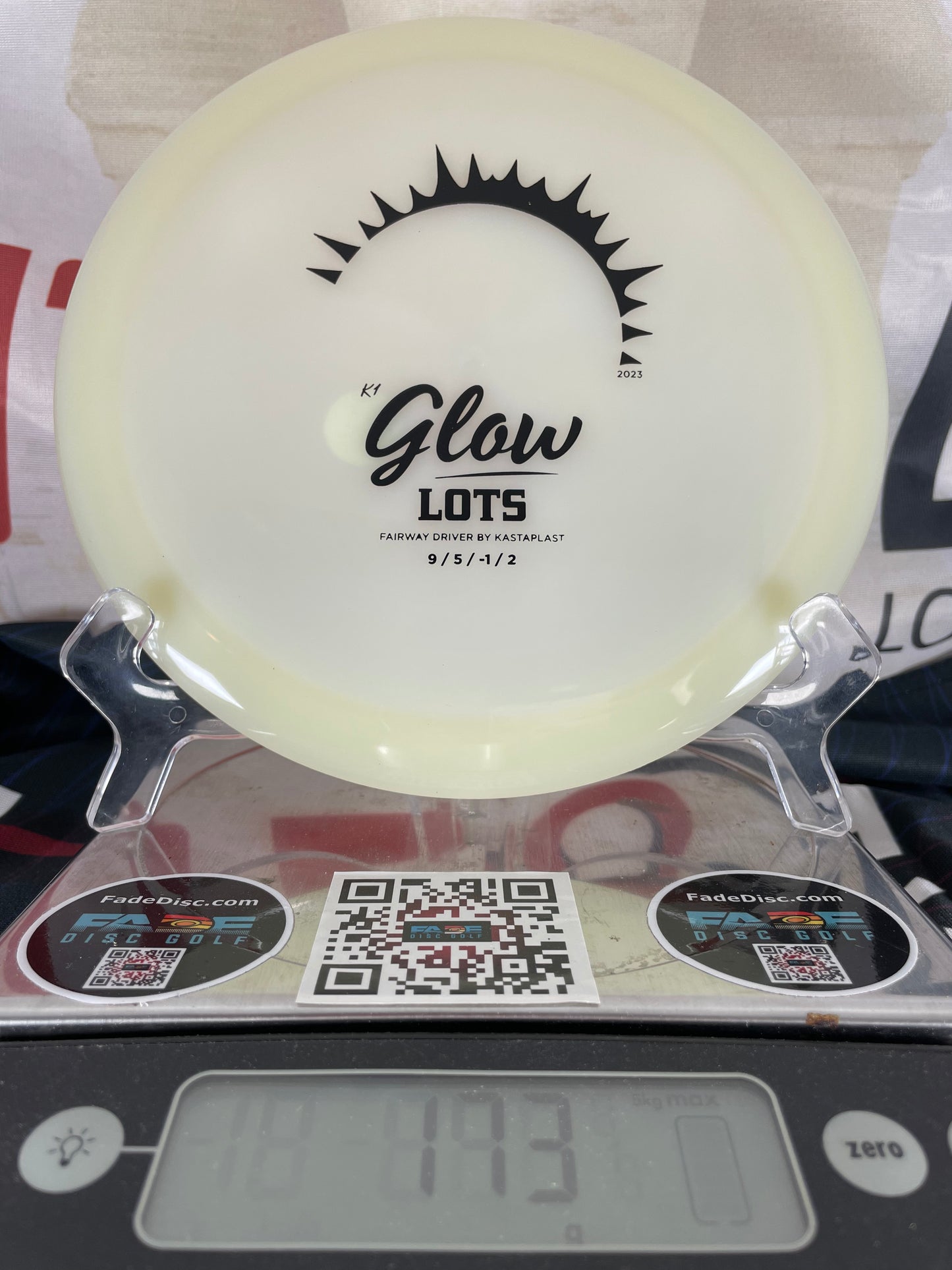 Kastaplast Lots K1 Glow 170g Glow w/ Black Foil Fairway Driver